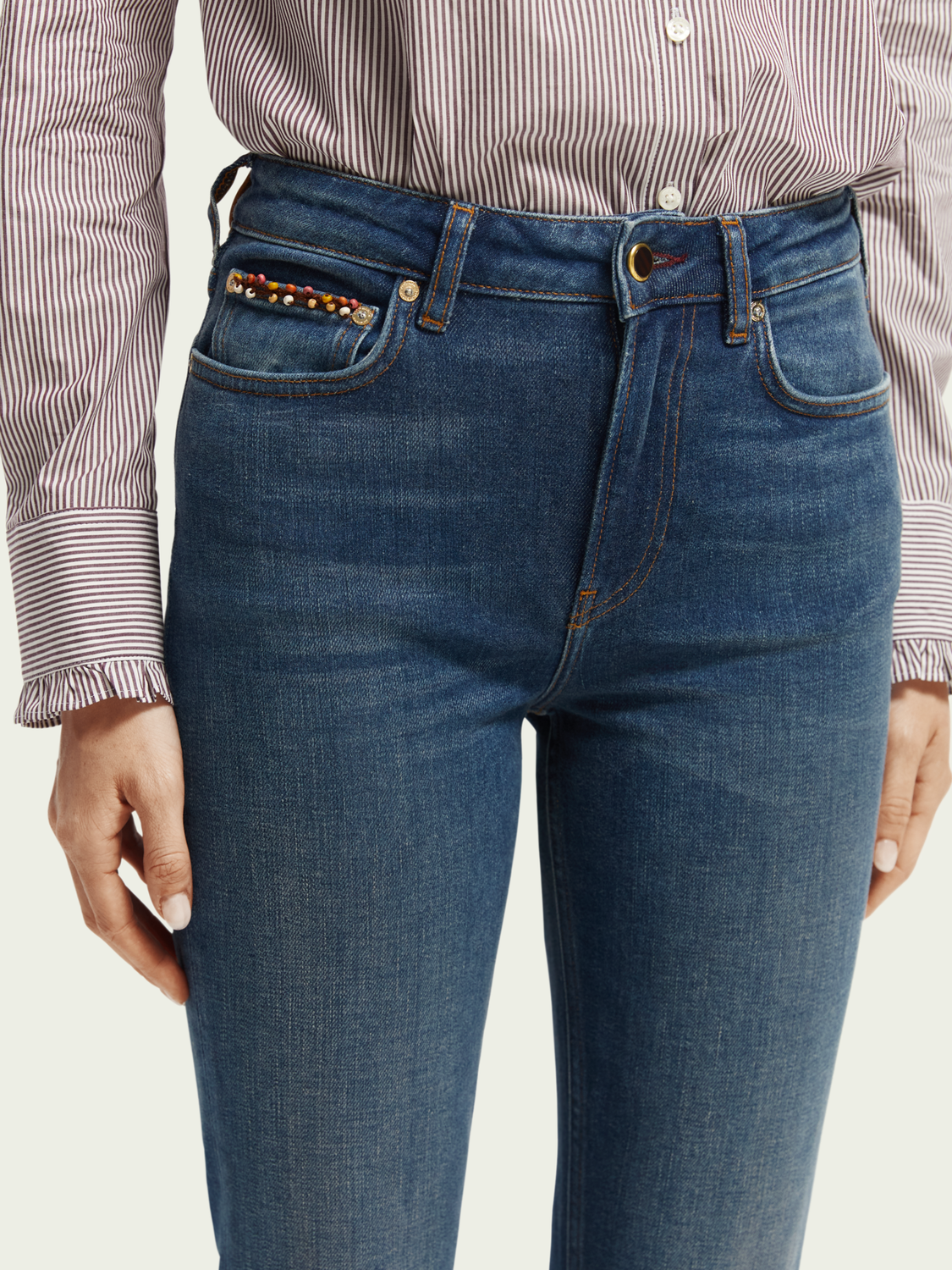 The Charm Flared Organic Cotton Jeans | scotch & soda outlet