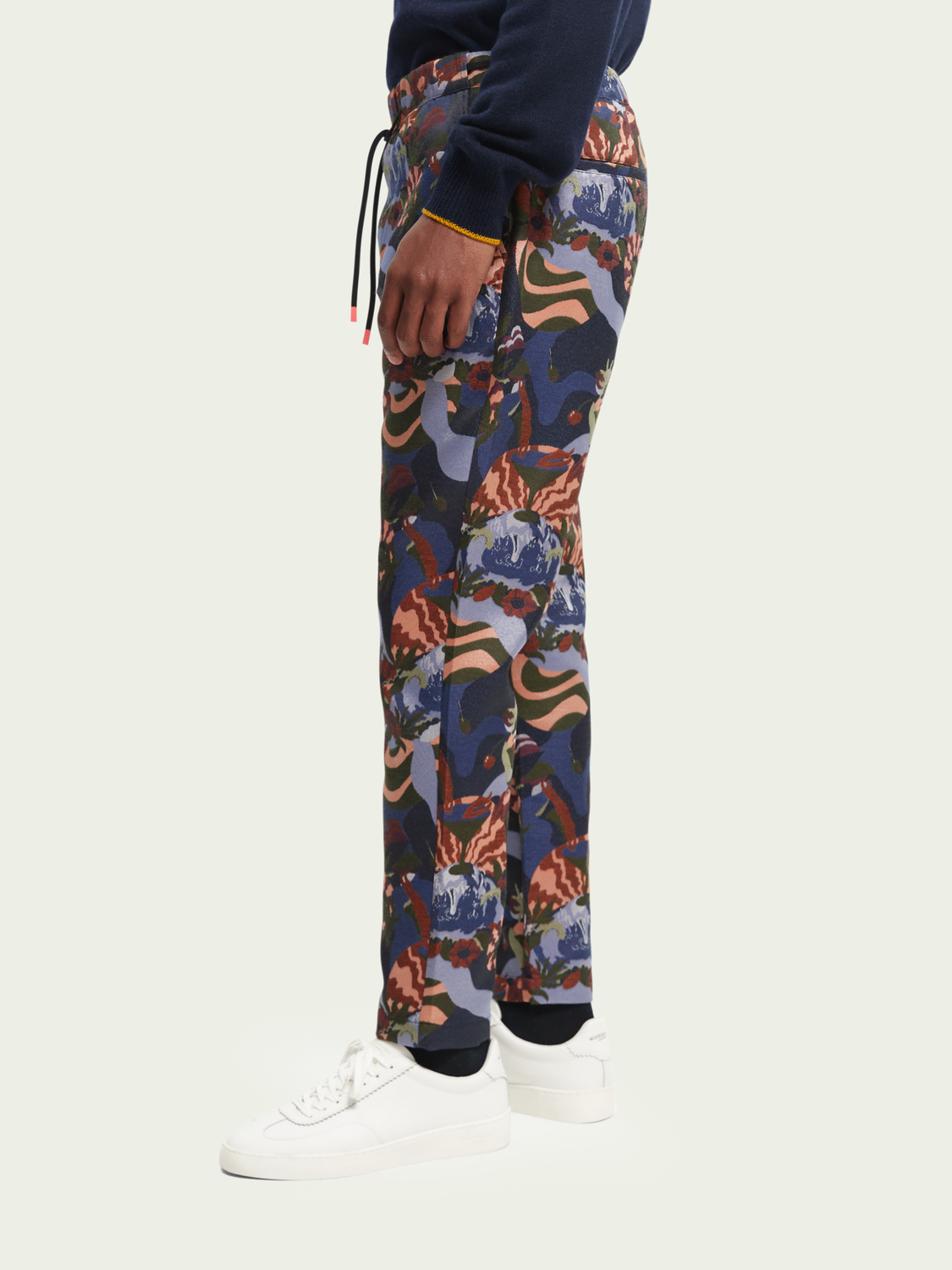 Fave Regular Tapered-Fit Jacquard Jogger | Scotch And Soda Outlet