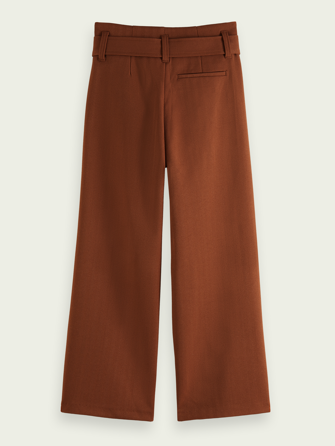 High-Rise Wide Leg Paper Bag Trousers