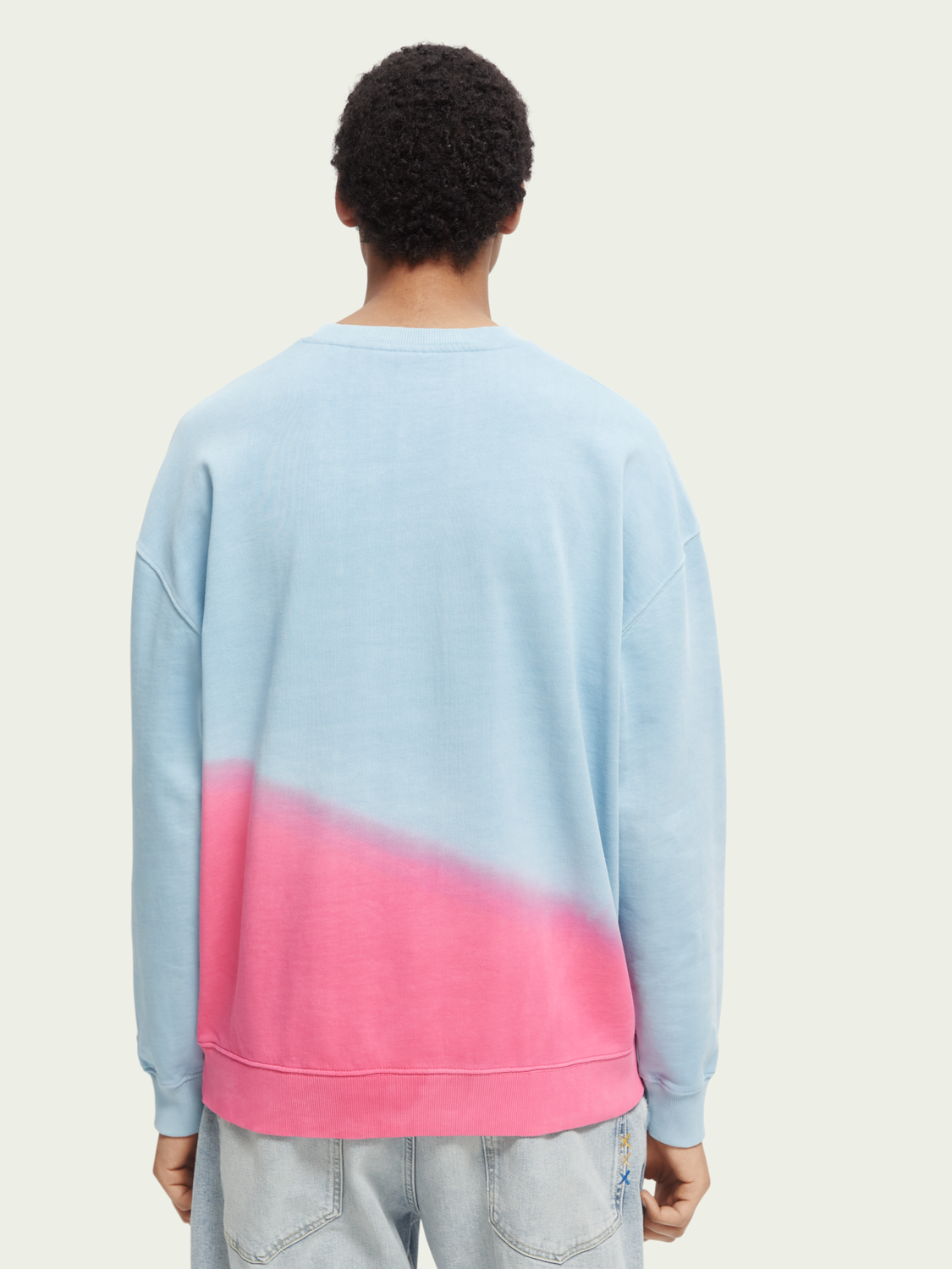 Tie-Dye Crewneck Organic Cotton Sweatshirt | Scotch And Soda Outlet