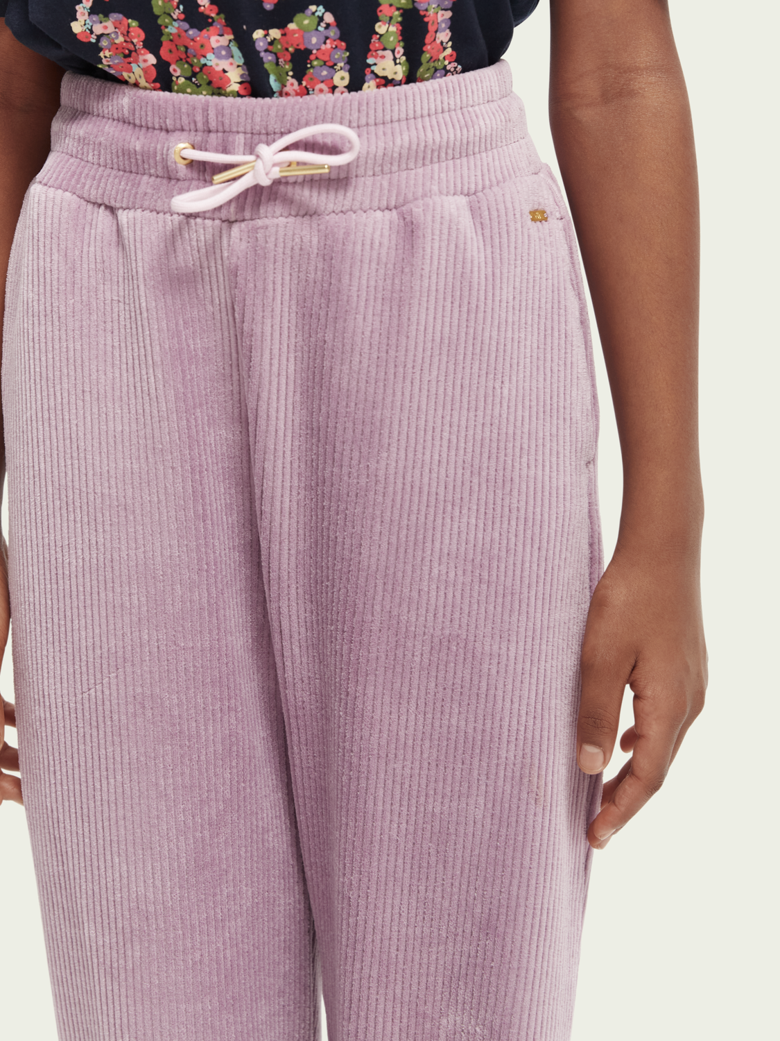 Relaxed Tapered Fit Corduroy Sweatpants