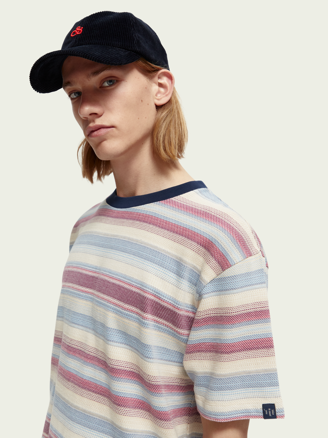 Striped Organic Cotton T-Shirt | Scotch And Soda Outlet