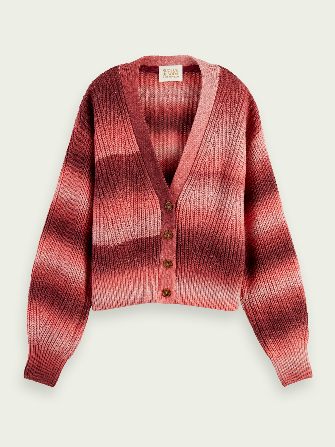Knitted Puffy Sleeve Cardigan | scotch & soda outlet