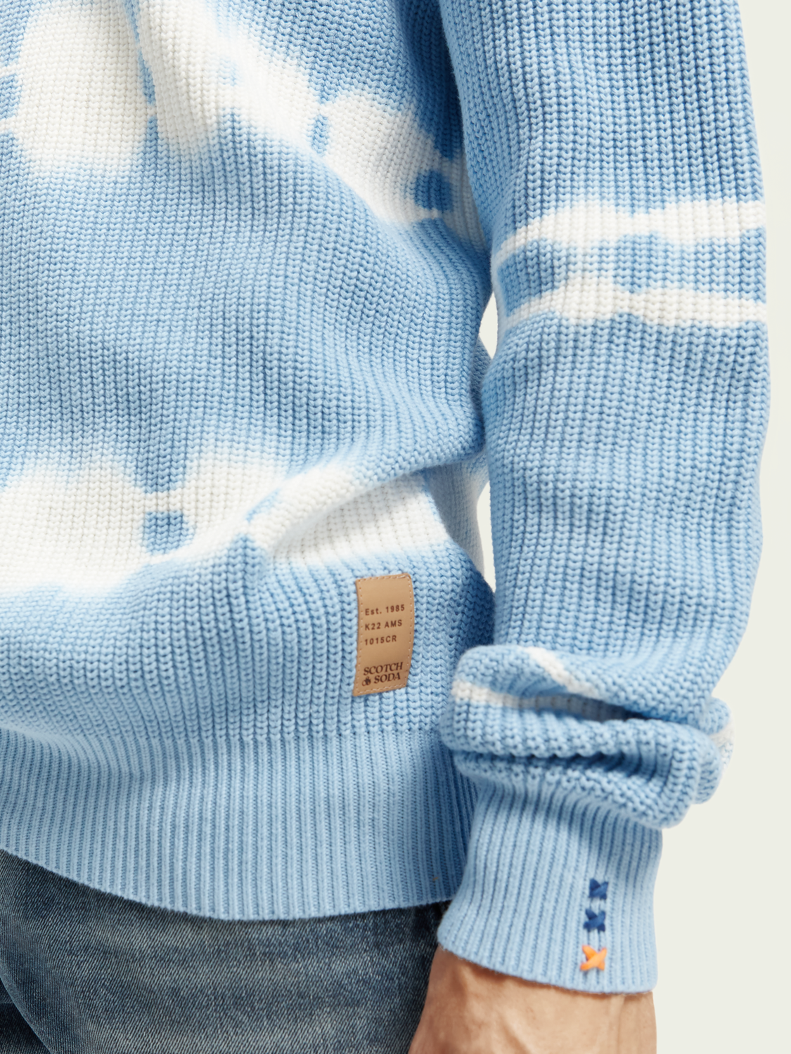 Chunky-Knit Tie-Dye Organic Sweater | Scotch And Soda Outlet
