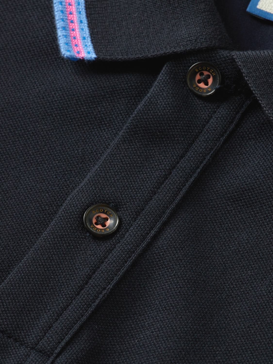 Organic Cotton Contrast-Tipped Pique Polo | Scotch And Soda Outlet