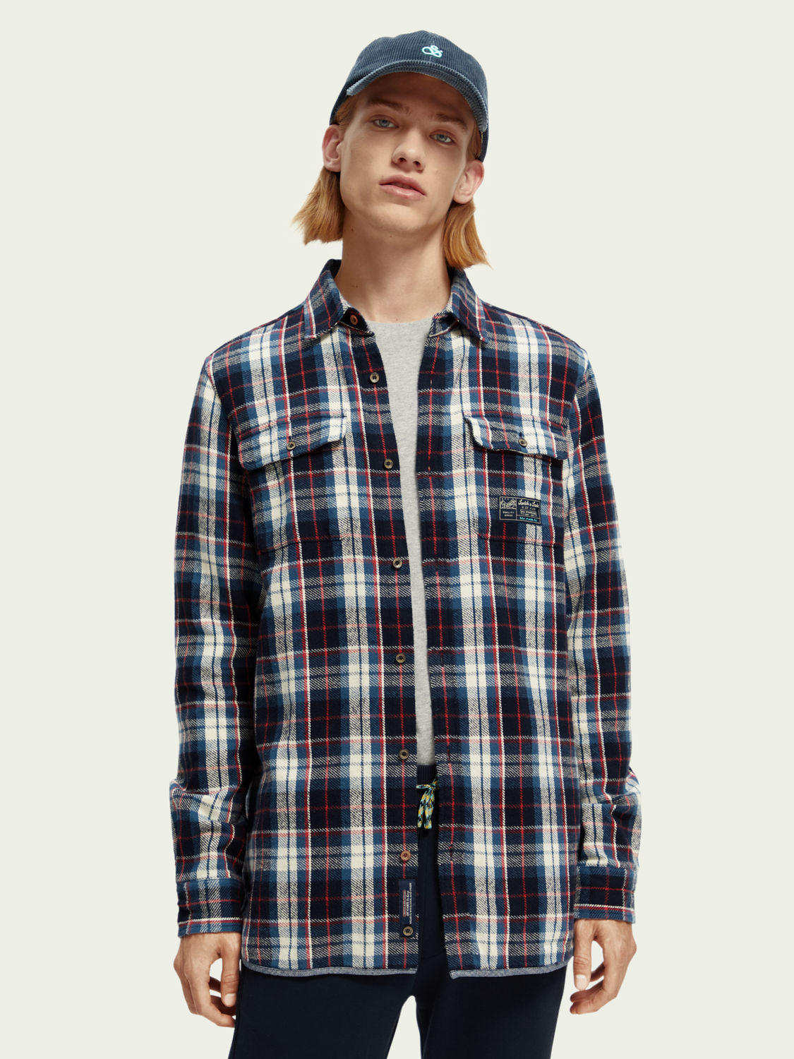 Regular Fit Checked Flannel Shirt | Scotch And Soda Outlet