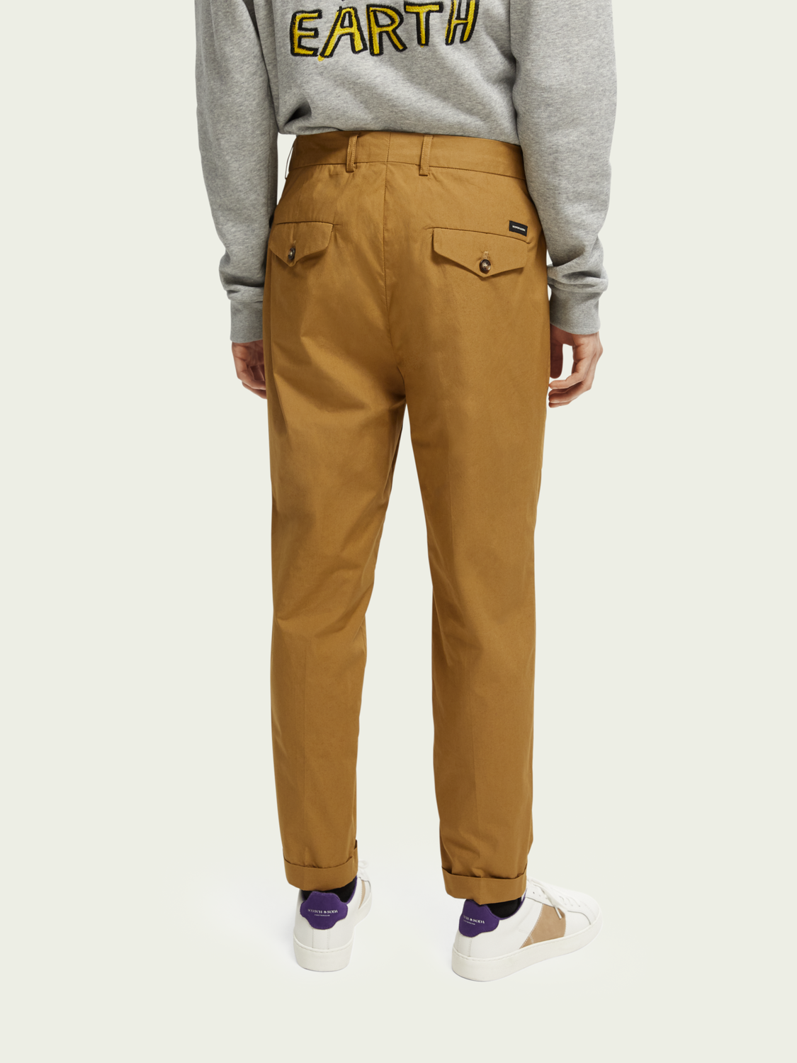 Blake Slim-Fit Pleated Poplin Chino | Scotch And Soda Outlet