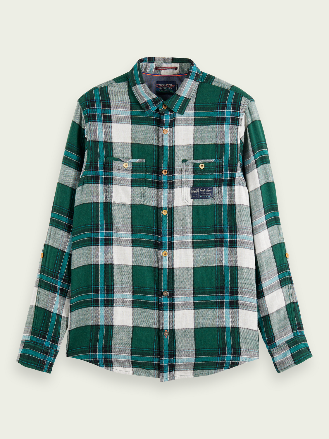 Regular-Fit Checked Cotton Shirt | Scotch And Soda Outlet