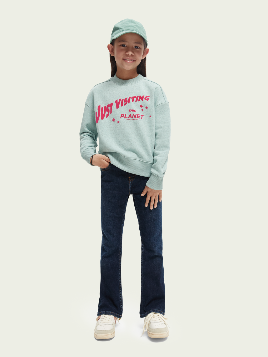 Scotch Soda Outlet | Loose Fit Artwork Crewneck Sweatshirt