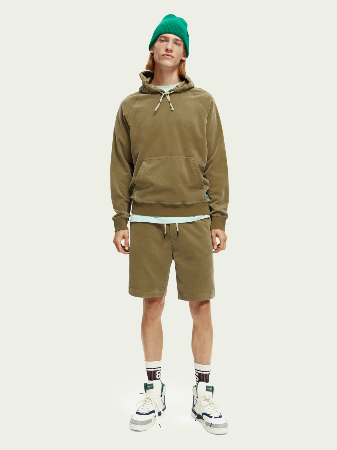 Organic Cotton Corduroy Hoodie | Scotch And Soda Outlet