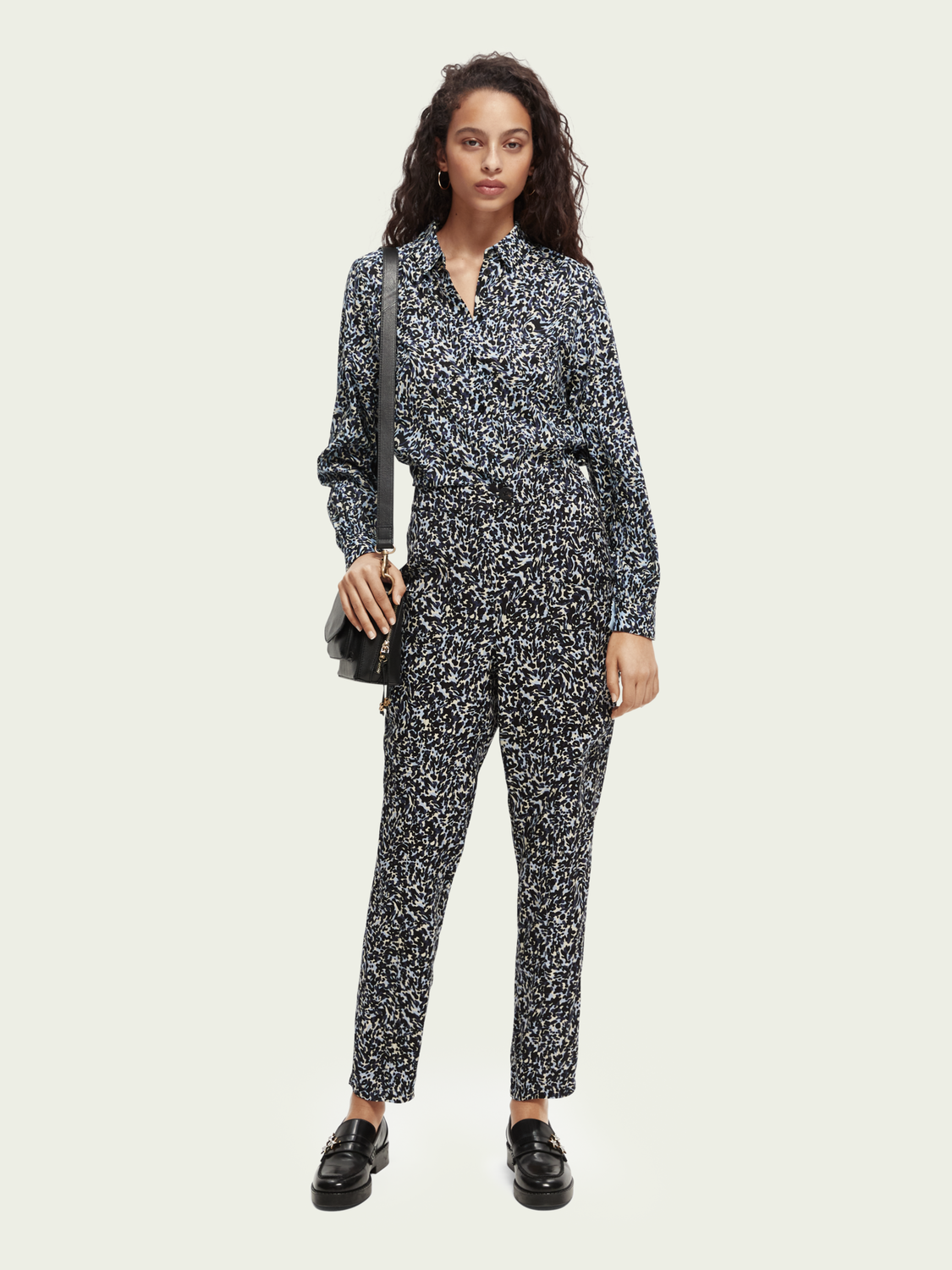 Joshy High-Rise Tapered Cargo Trousers | scotch & soda outlet