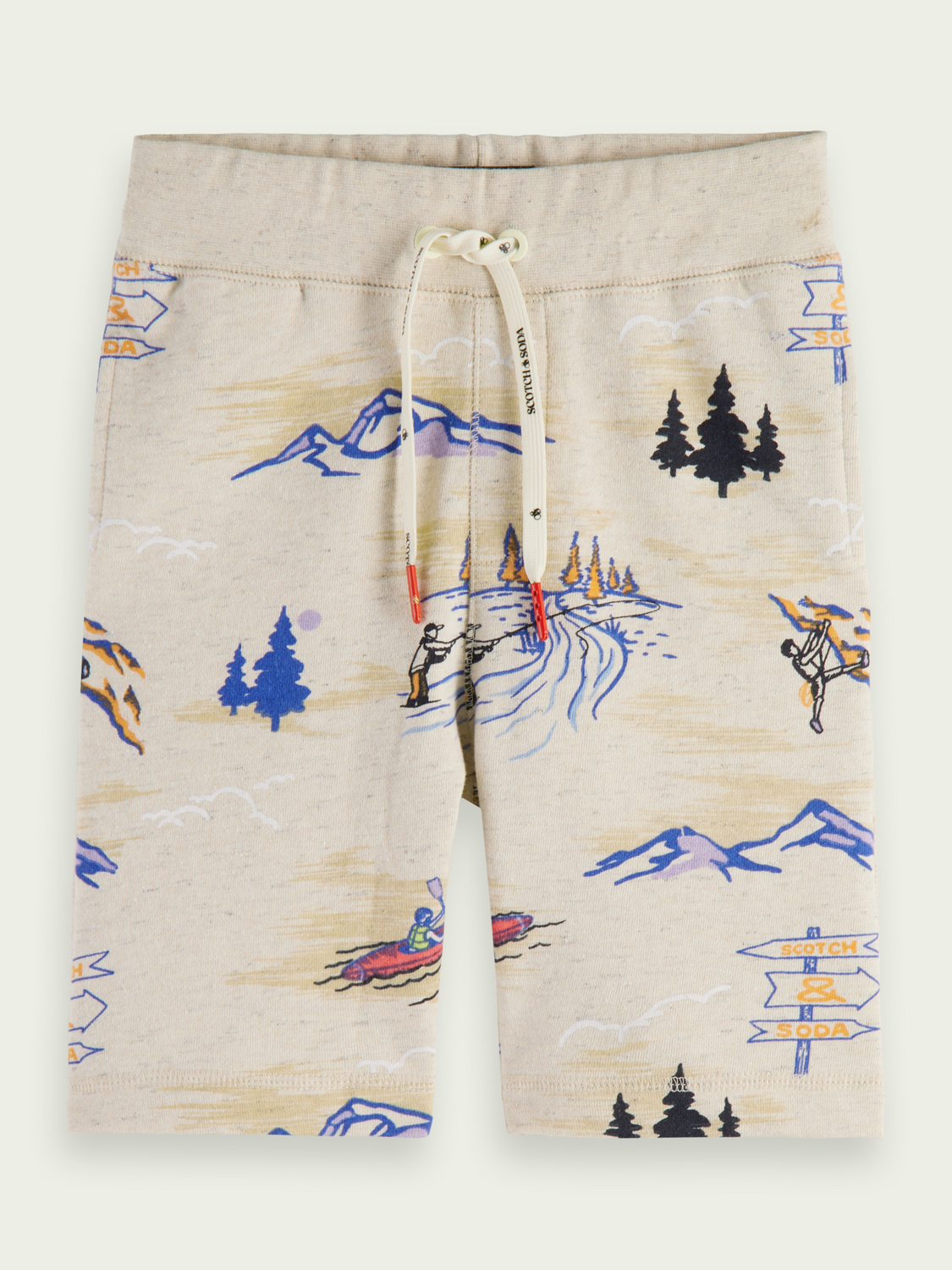 Printed Organic Cotton Sweat Shorts