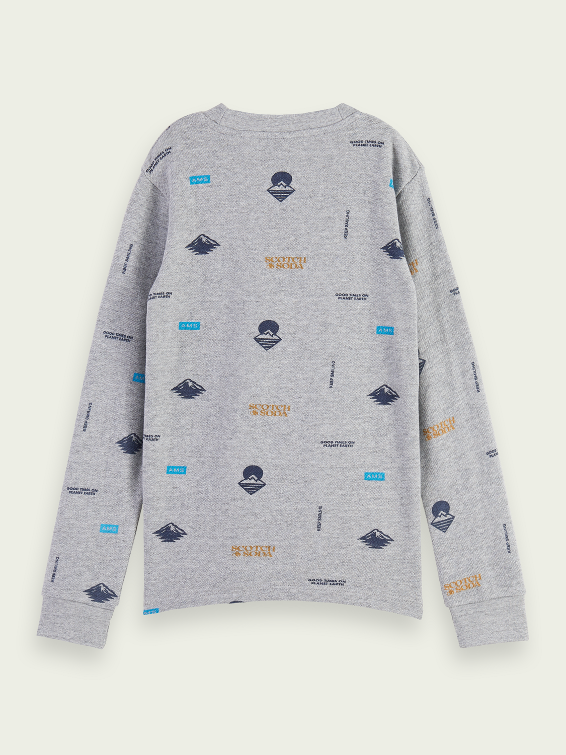 Long-Sleeved Printed Organic Cotton T-Shirt