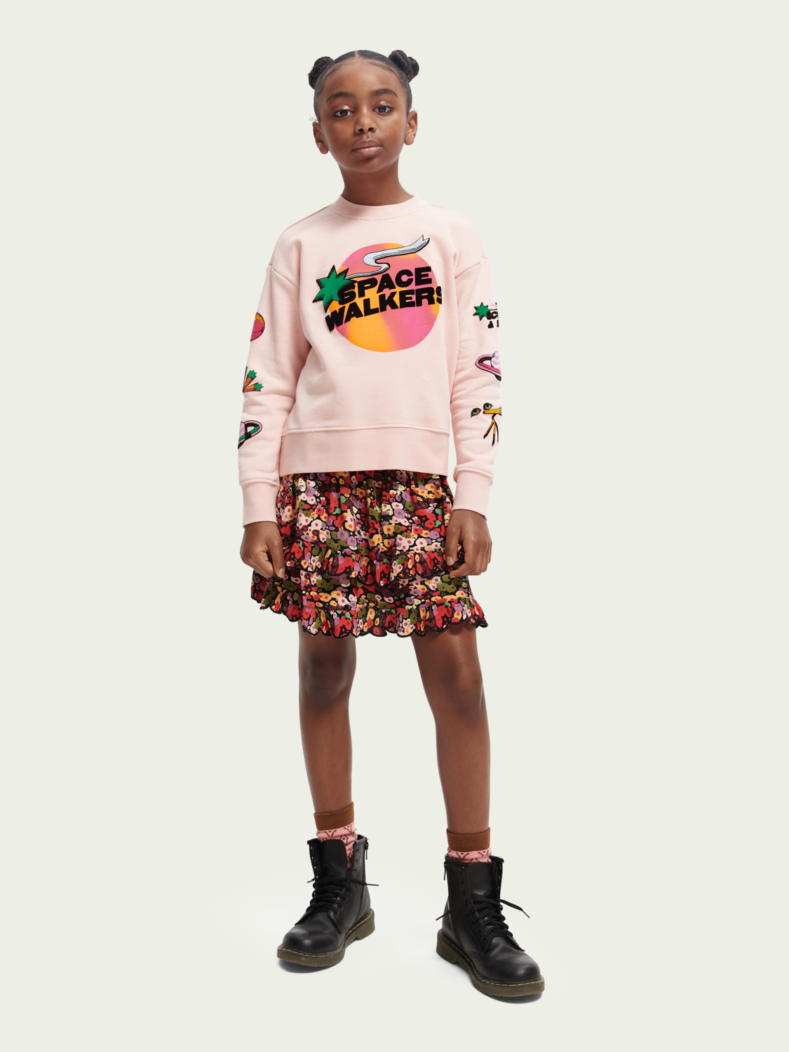 Scotch Soda Outlet | Printed Smock Detailed Mini Skirt