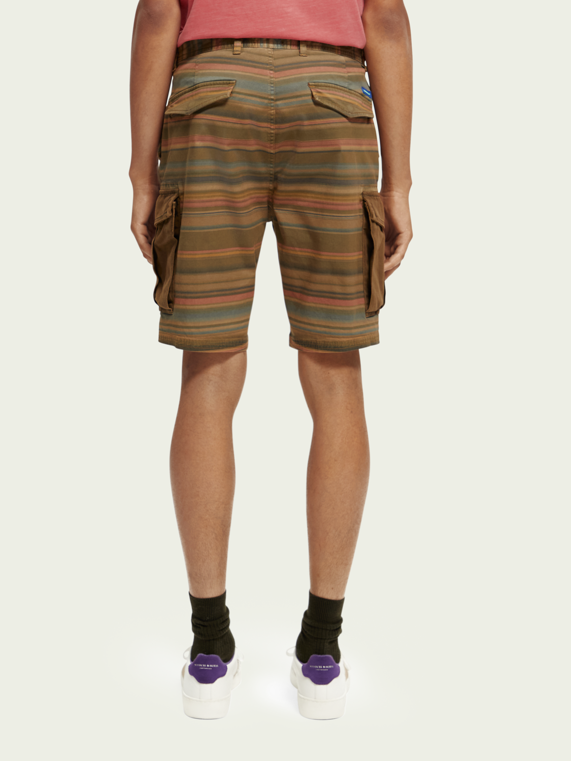 Relaxed-Fit Garment-Dyed Cargo Shorts | Scotch And Soda Outlet