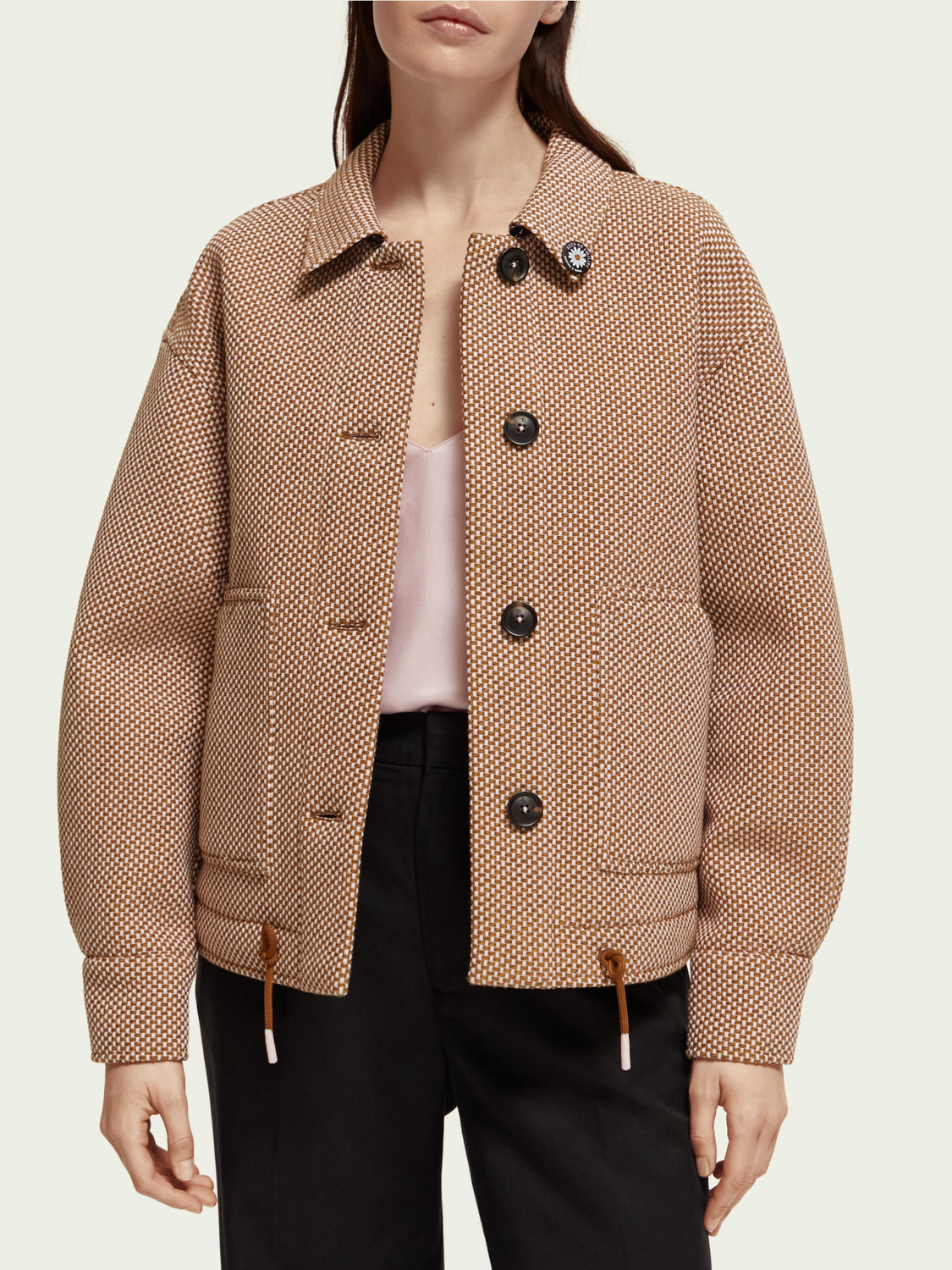 Bouclé Woven Overshirt | scotch & soda outlet