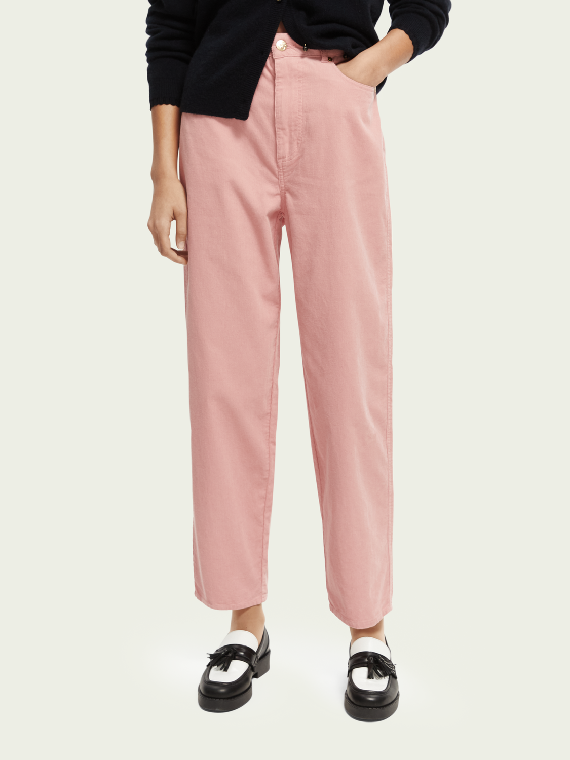 The Tide Balloon Fit Corduroy Trousers | scotch & soda outlet