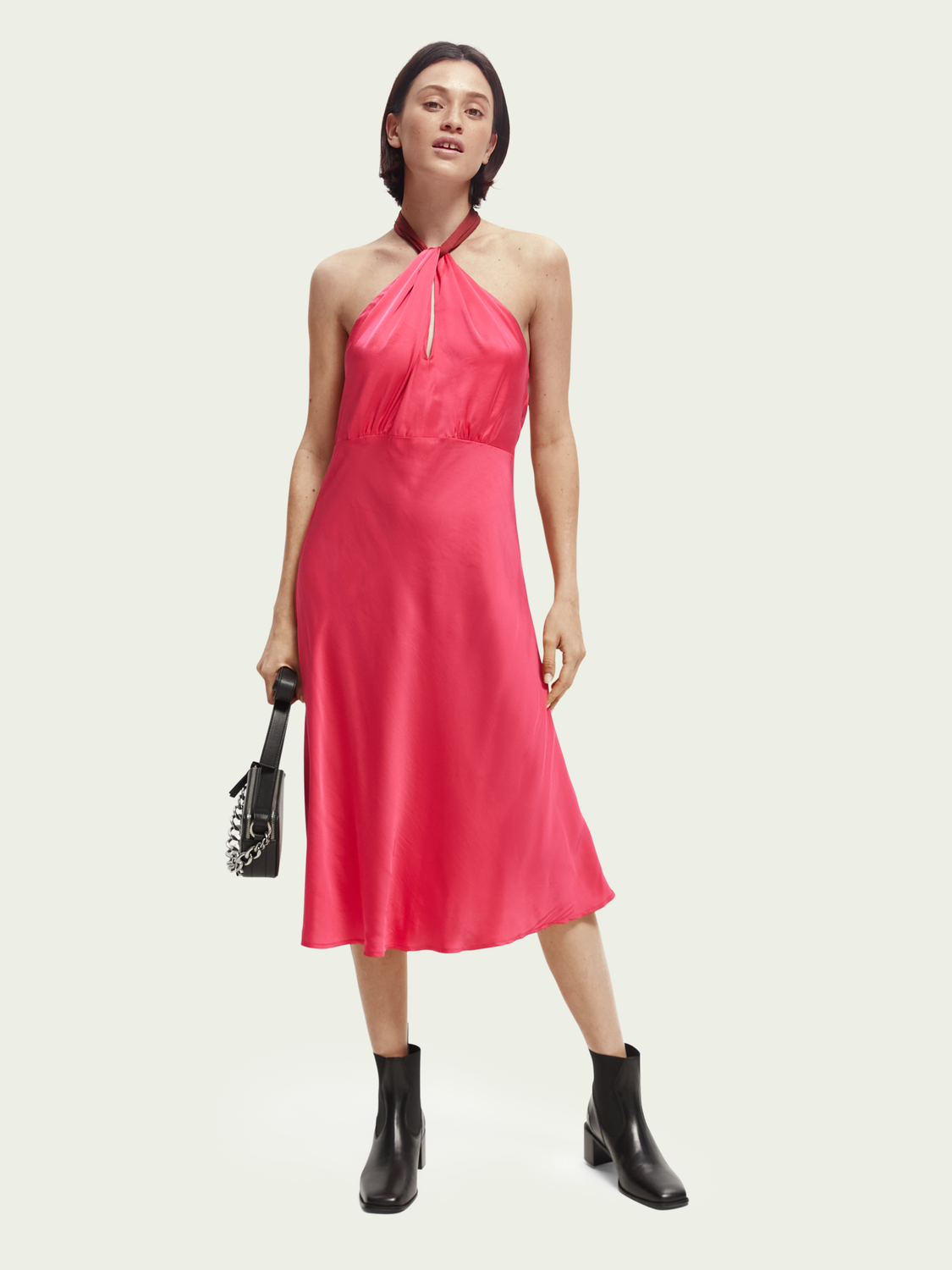 Midi Halter Dress | scotch & soda outlet