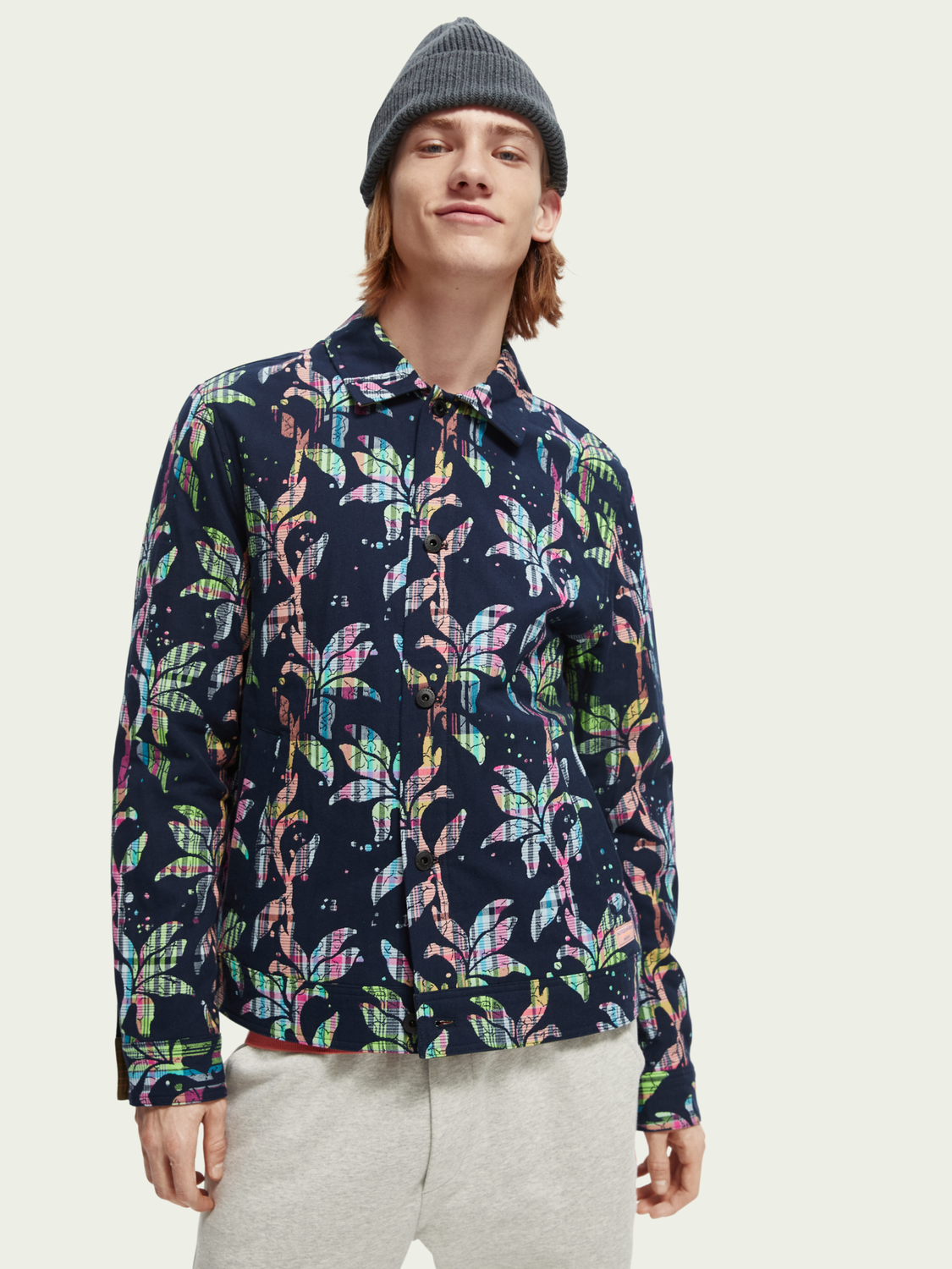Jacquard Organic Cotton-Blended Blazer | Scotch And Soda Outlet