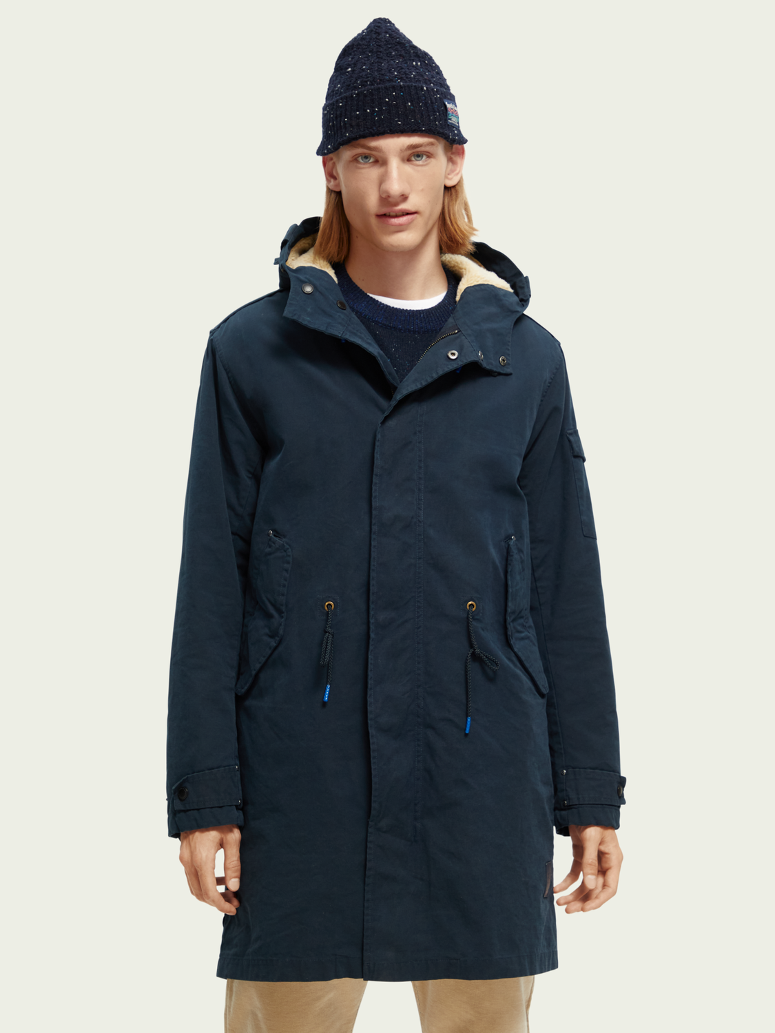 Long Teddy-Lined Parka | Scotch And Soda Outlet