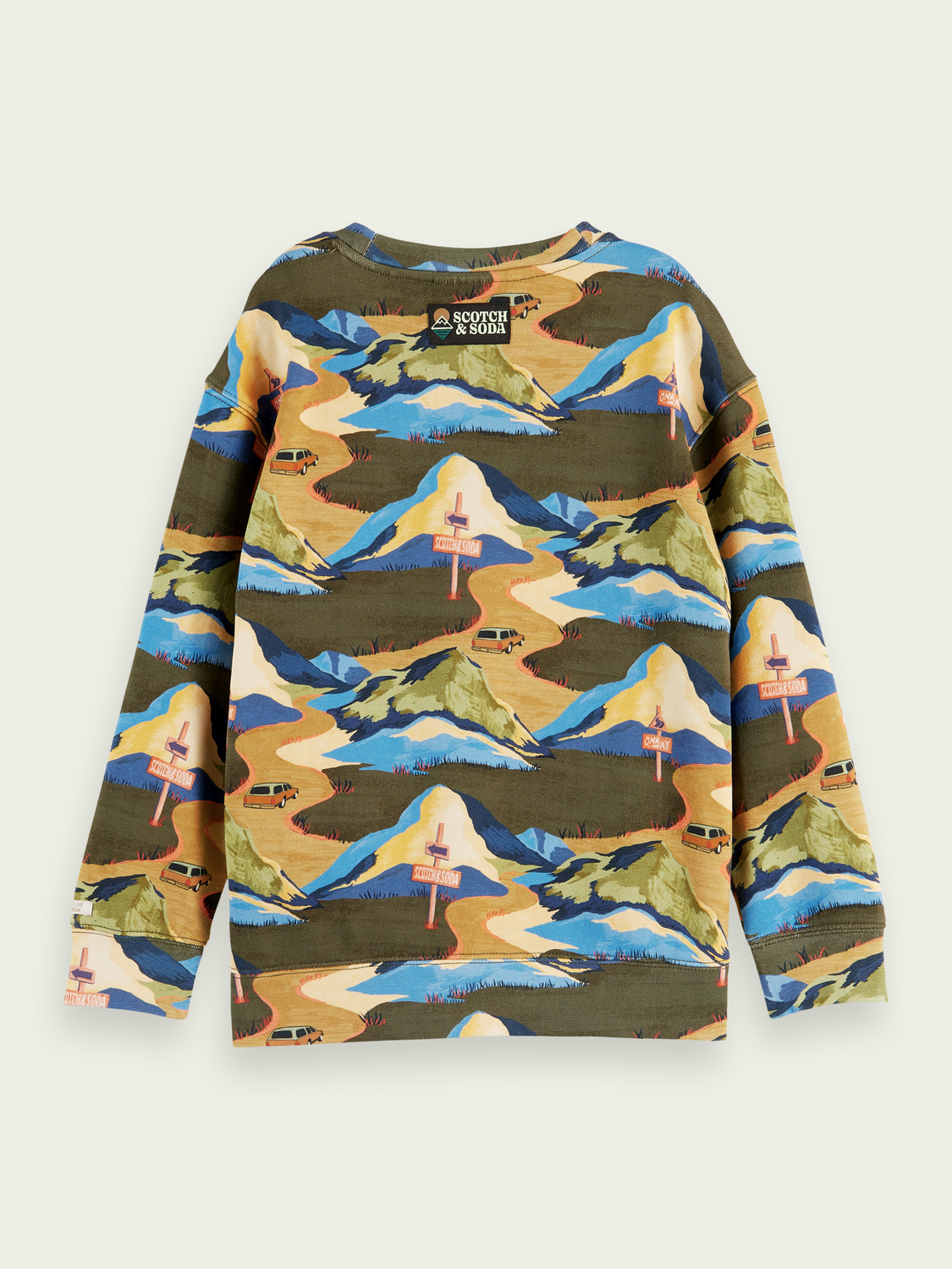 Scotch Soda Outlet | Printed Crewneck Sweatshirt