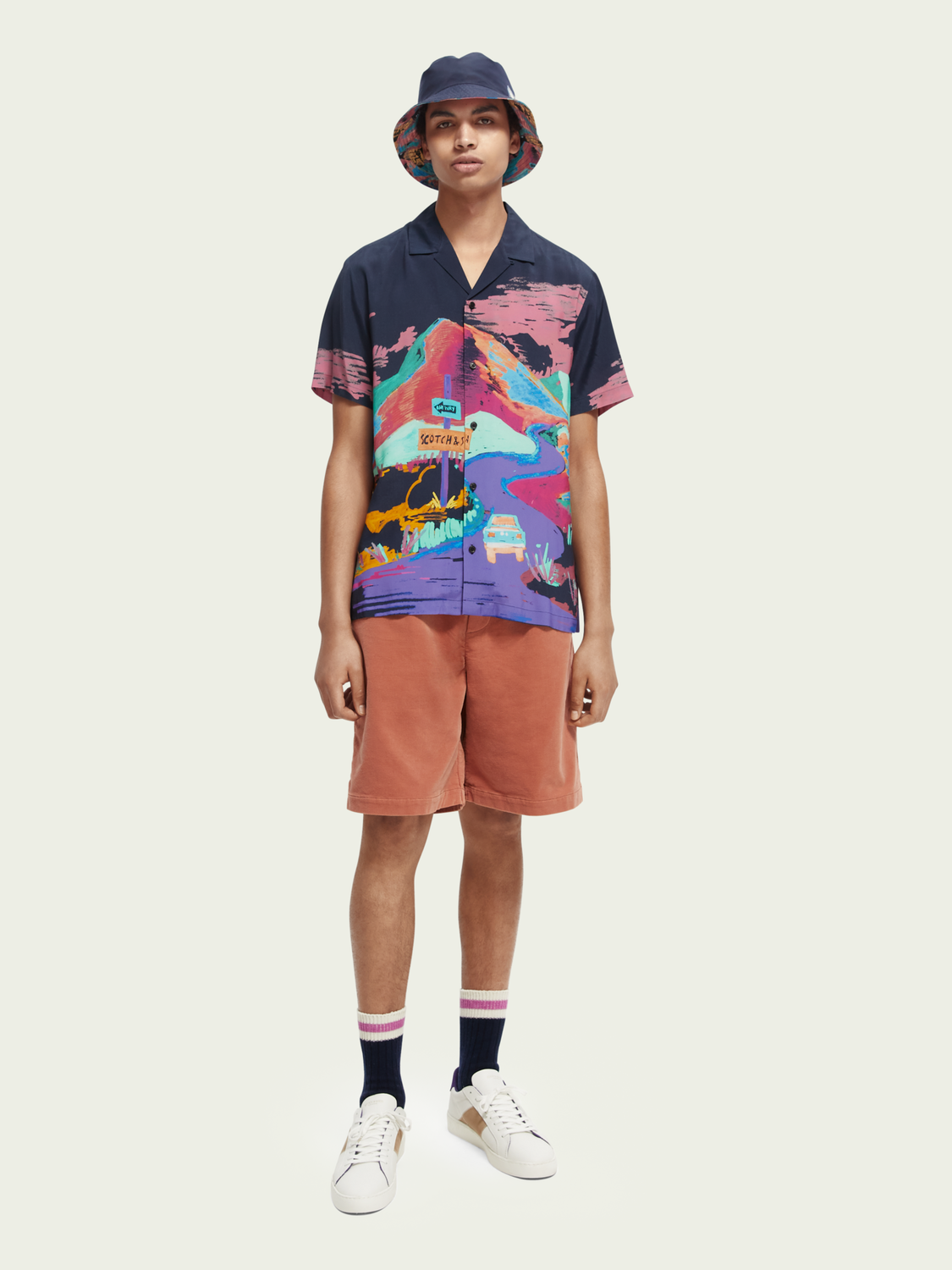 Organic Cotton Corduroy Jogger Shorts | Scotch And Soda Outlet
