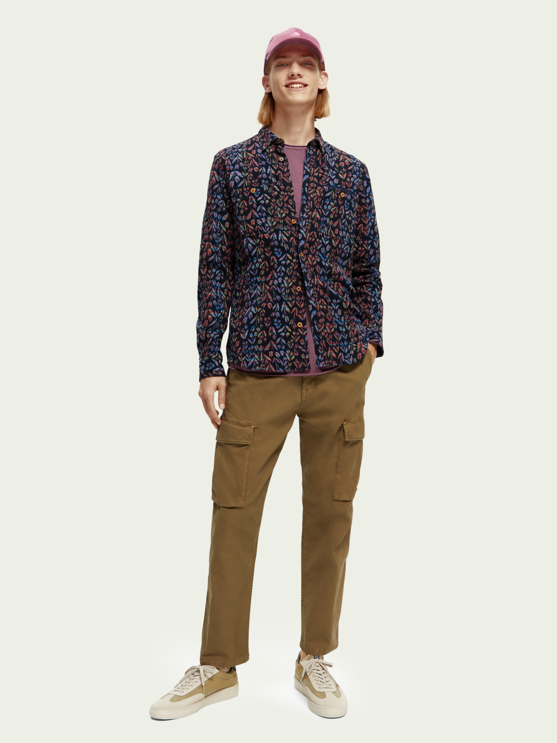 Yarn-Dyed Bonded Shirt With Sleeve Adjustment | Scotch And Soda Outlet