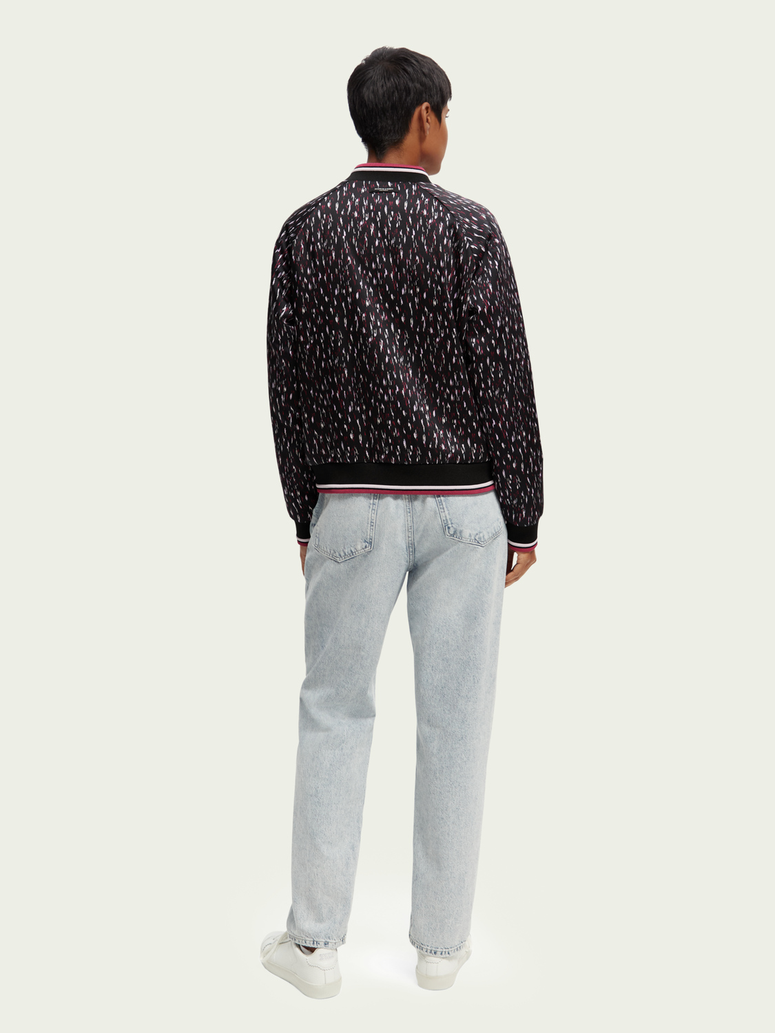 Printed Reversible Padded Bomber Jacket | scotch & soda outlet