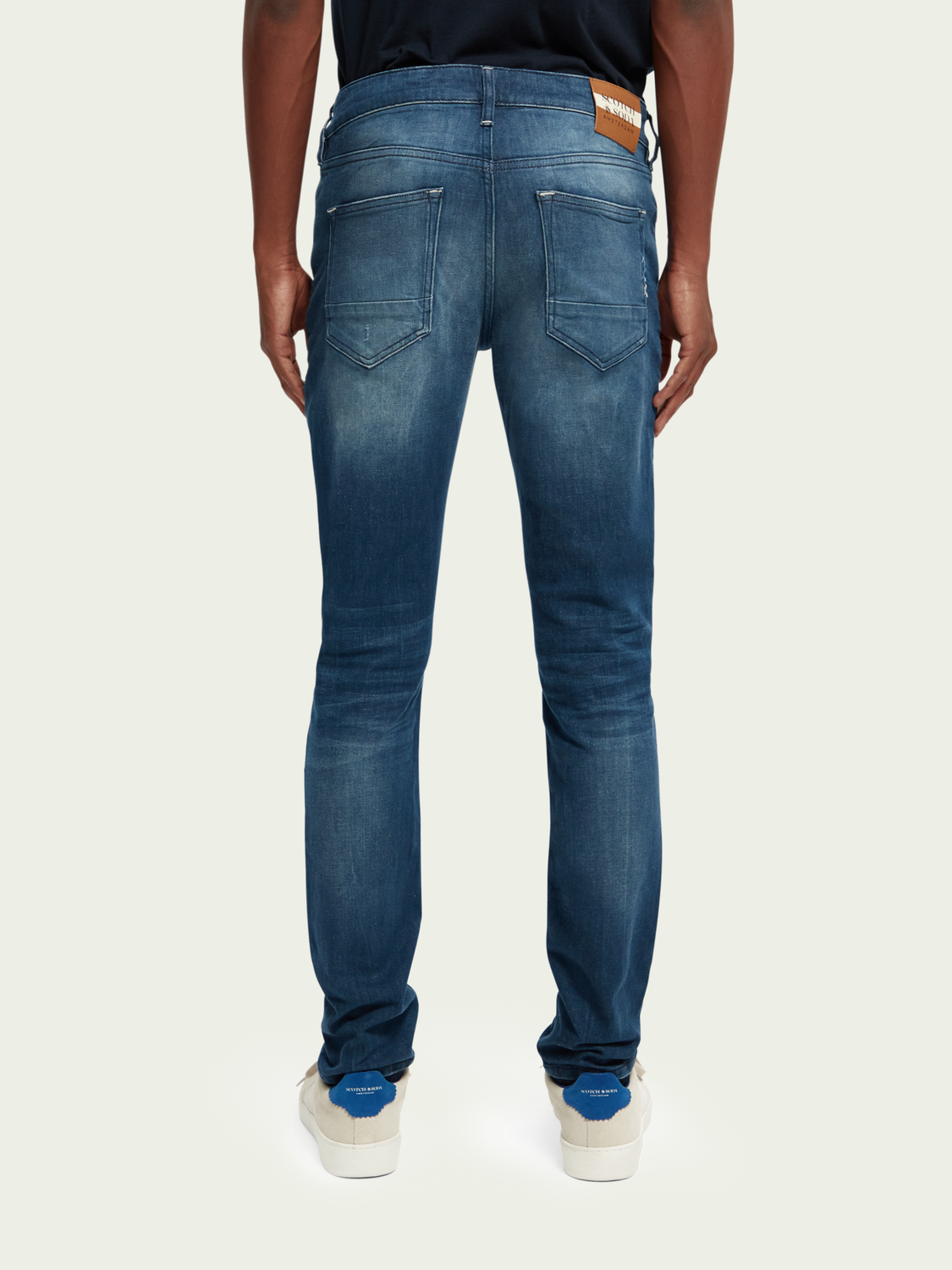 The Skim Super-Slim Fit Jeans - Science Blue | Scotch And Soda Outlet