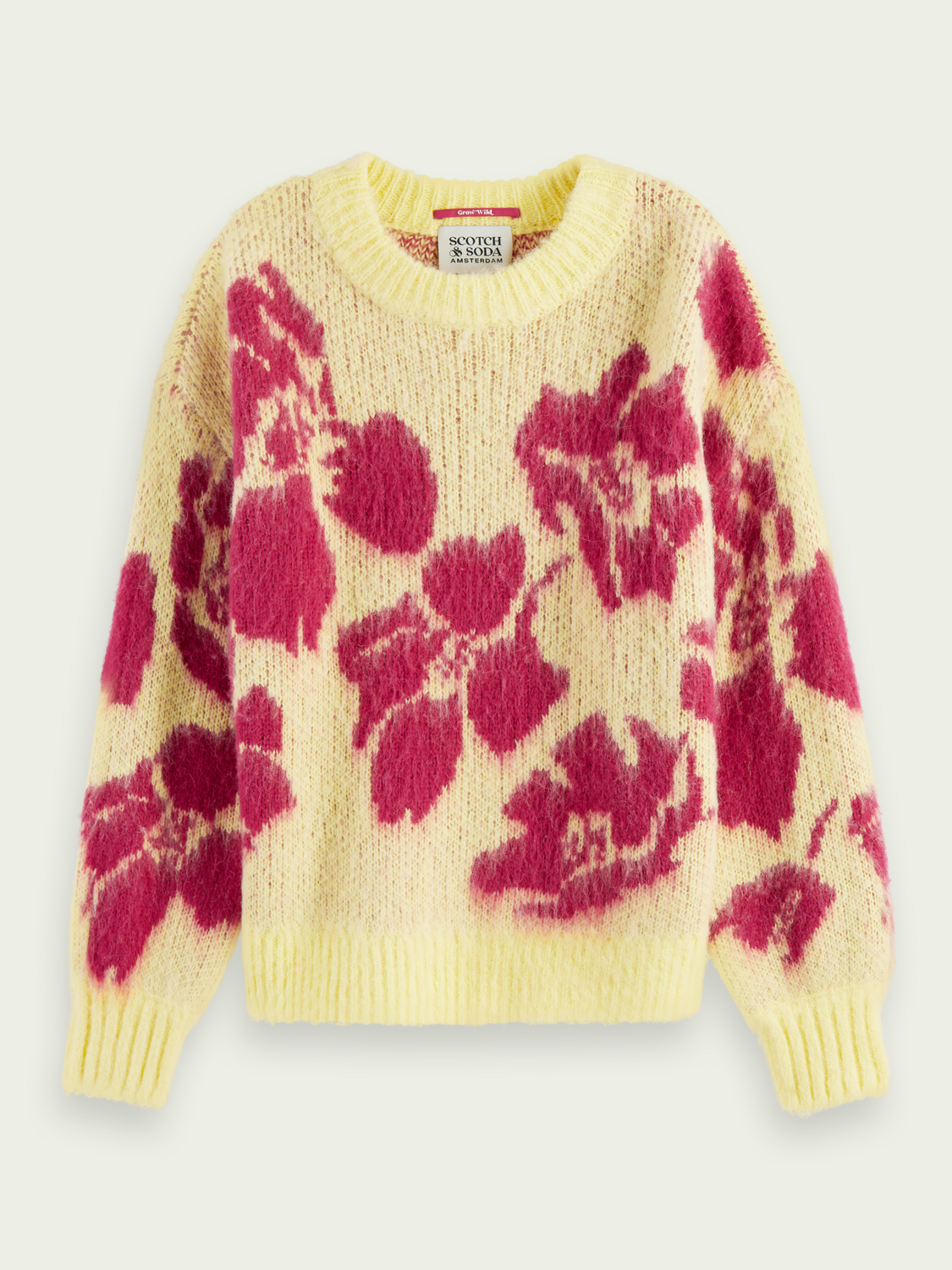 Brushed Floral Sweater | scotch & soda outlet