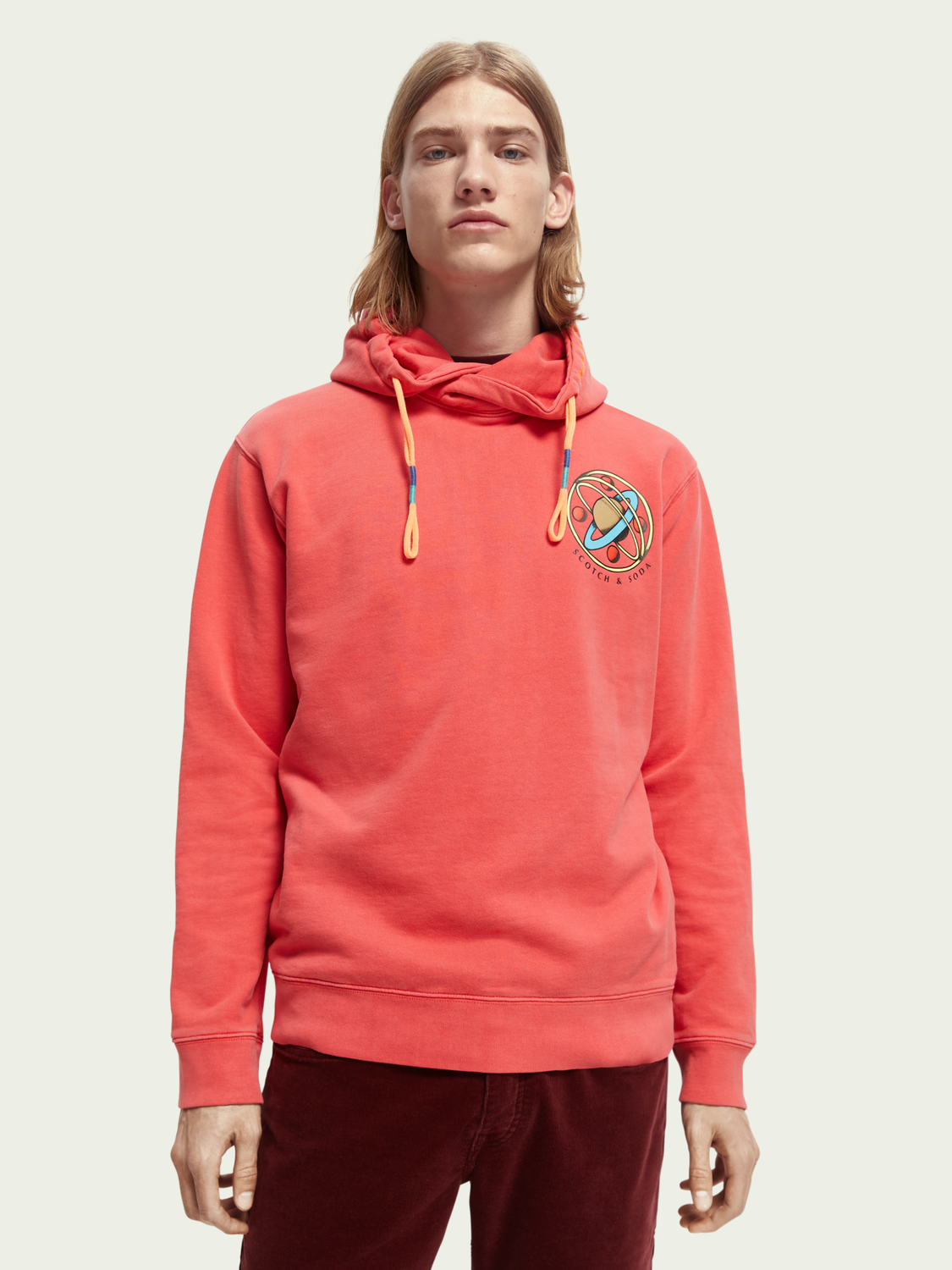 Felpa Artwork Hoodie | Scotch And Soda Outlet
