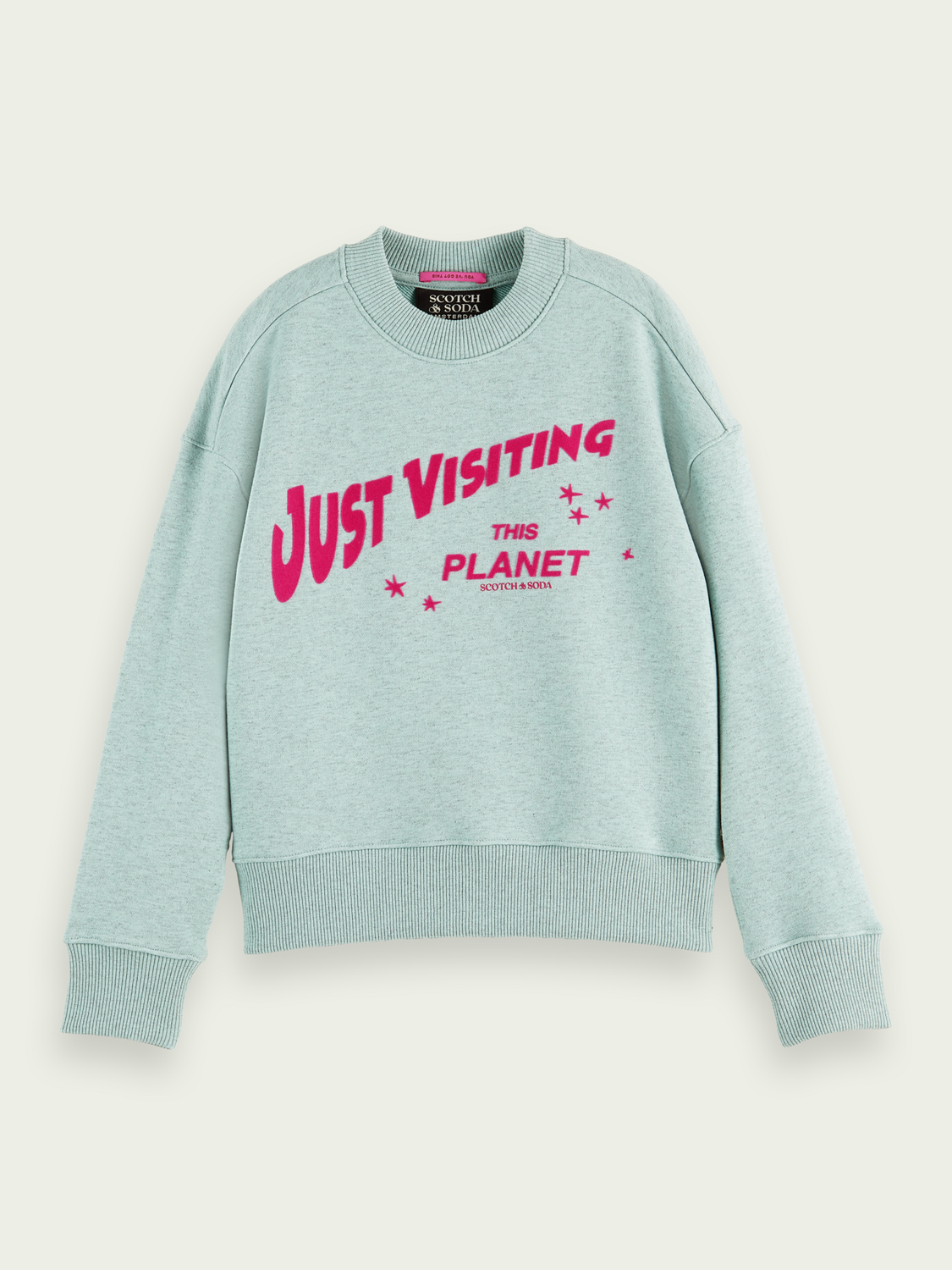 Scotch Soda Outlet | Loose Fit Artwork Crewneck Sweatshirt