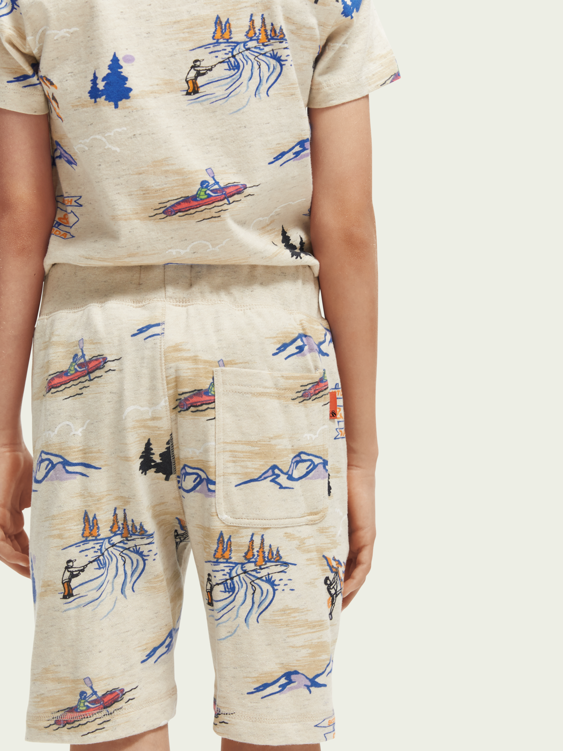 Printed Organic Cotton Sweat Shorts