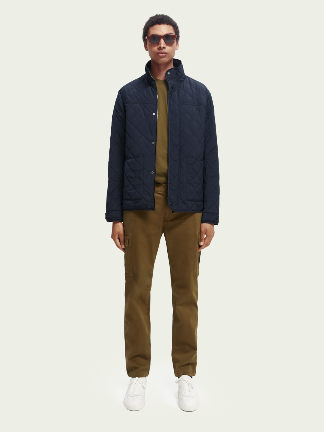 Chunky Wool-Blend Zip Cardigan With Detachable Inner Jacket | Scotch And Soda Outlet