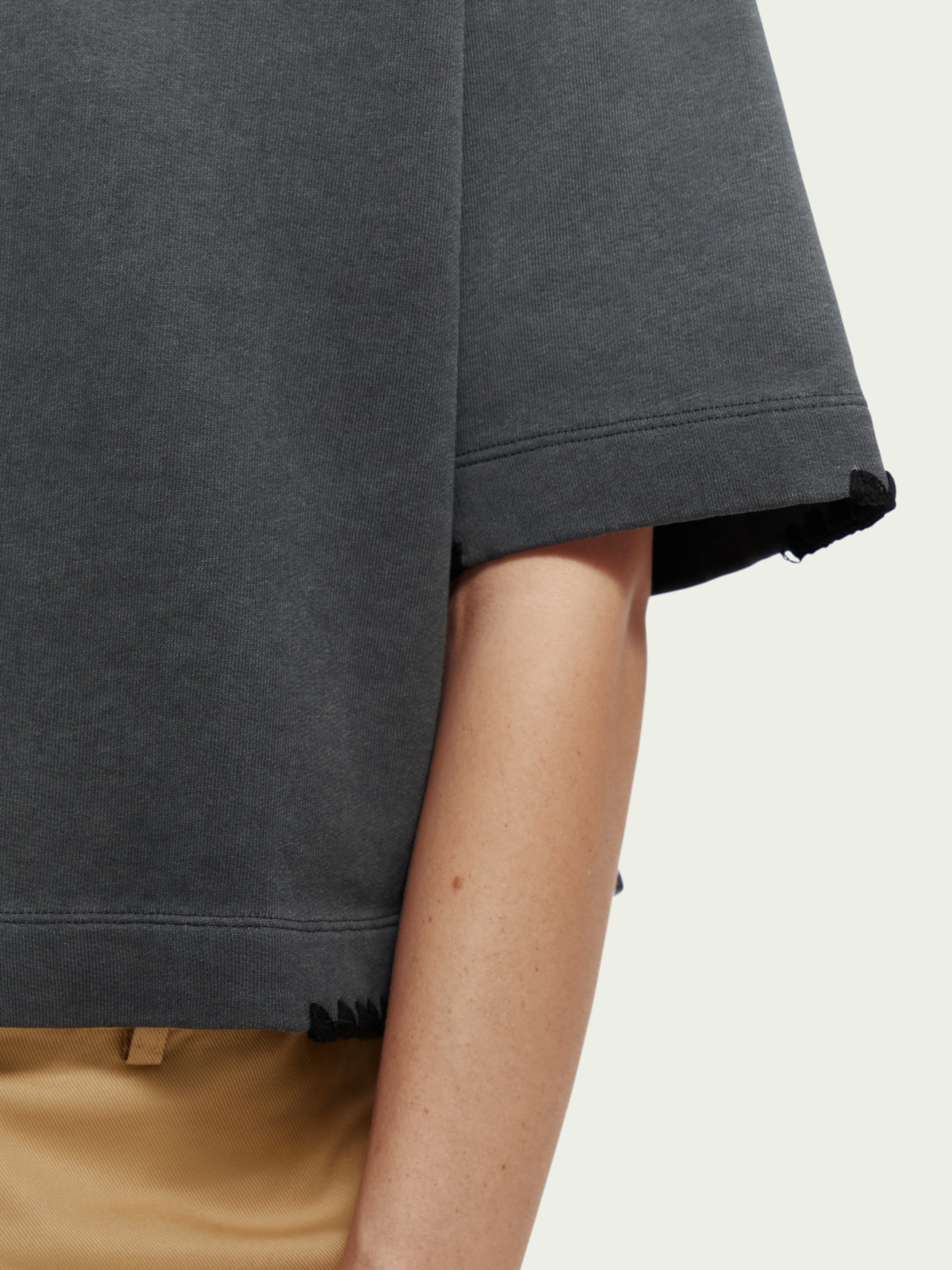 Boxy-Fit Organic Cotton Crewneck T-Shirt | scotch & soda outlet