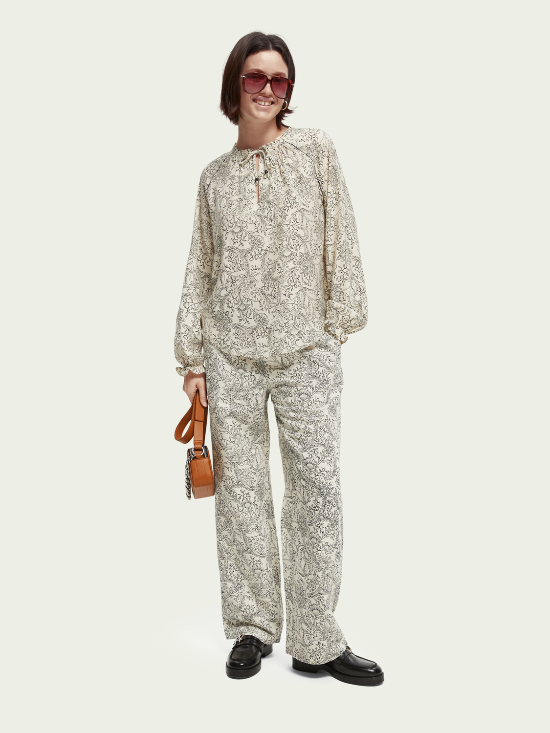 Easy-Fit Smock Detailed Top | scotch & soda outlet