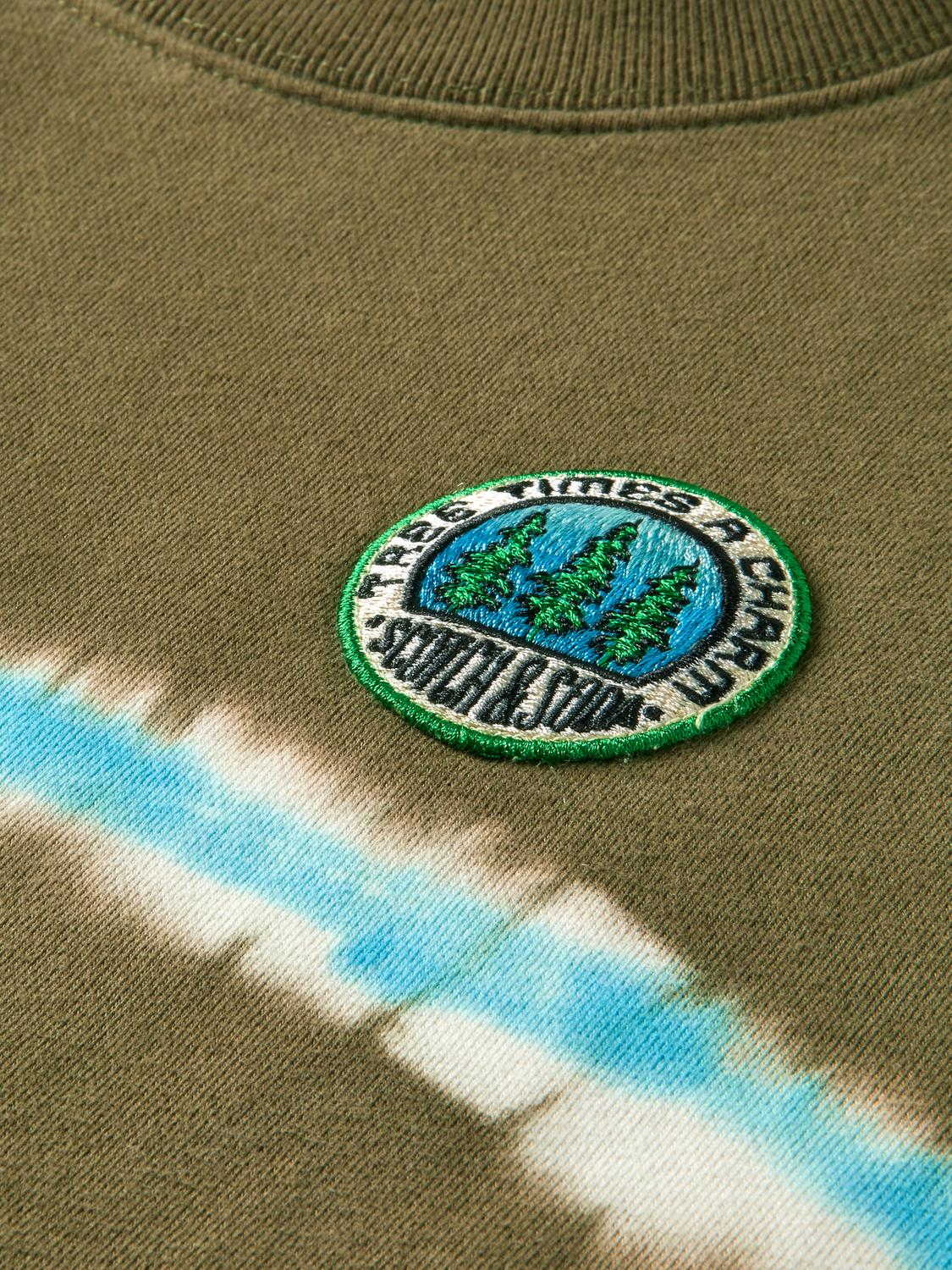 Cotton Tie-Dye Crewneck Sweatshirt