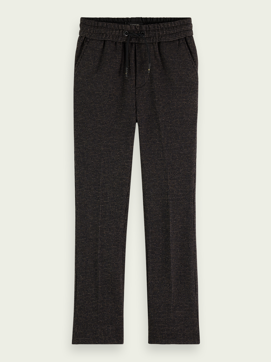 Regular Slim Fit Yarn-Dyed Knit Trousers