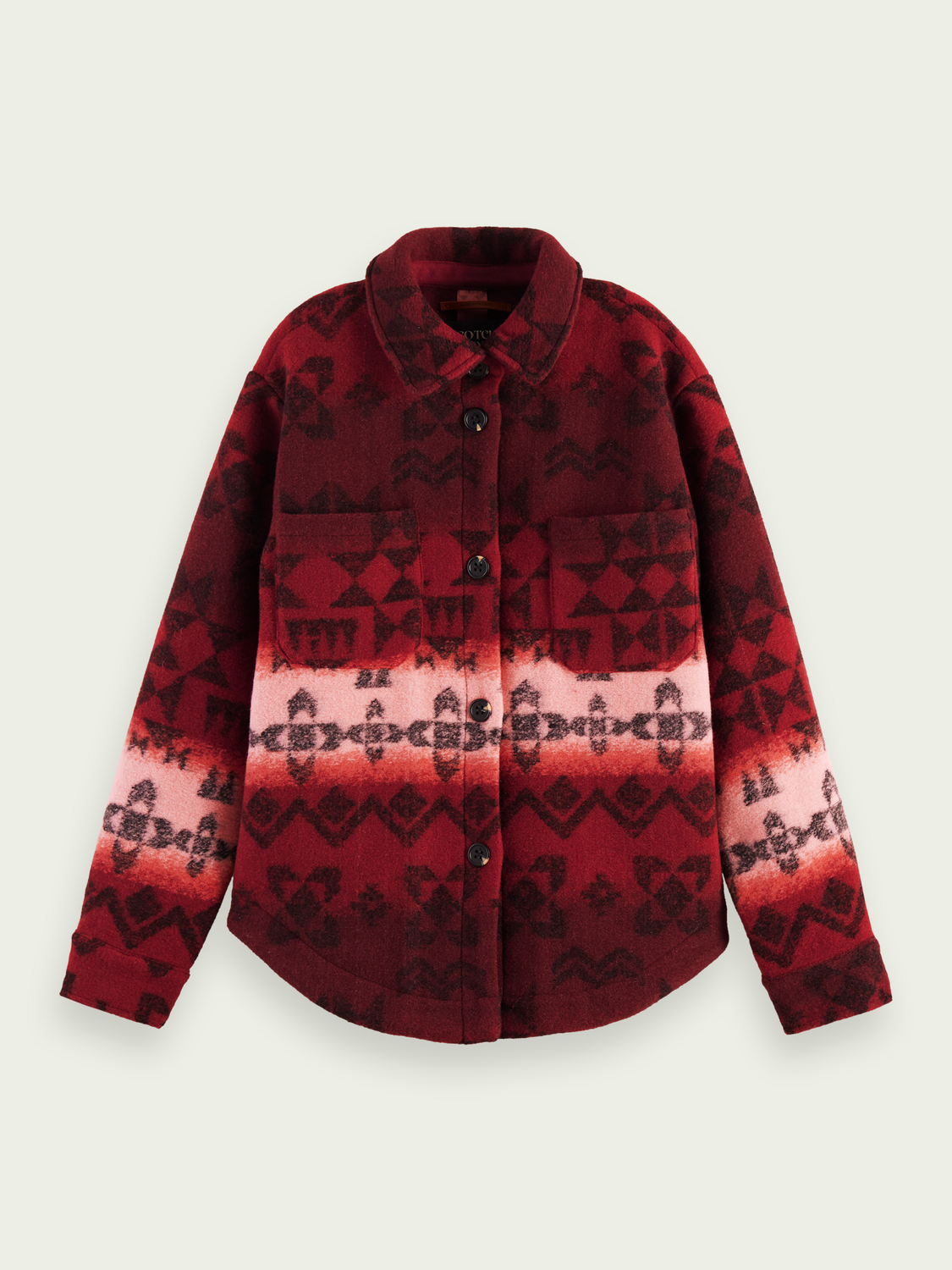 Printed Jacquard Overshirt | scotch & soda outlet