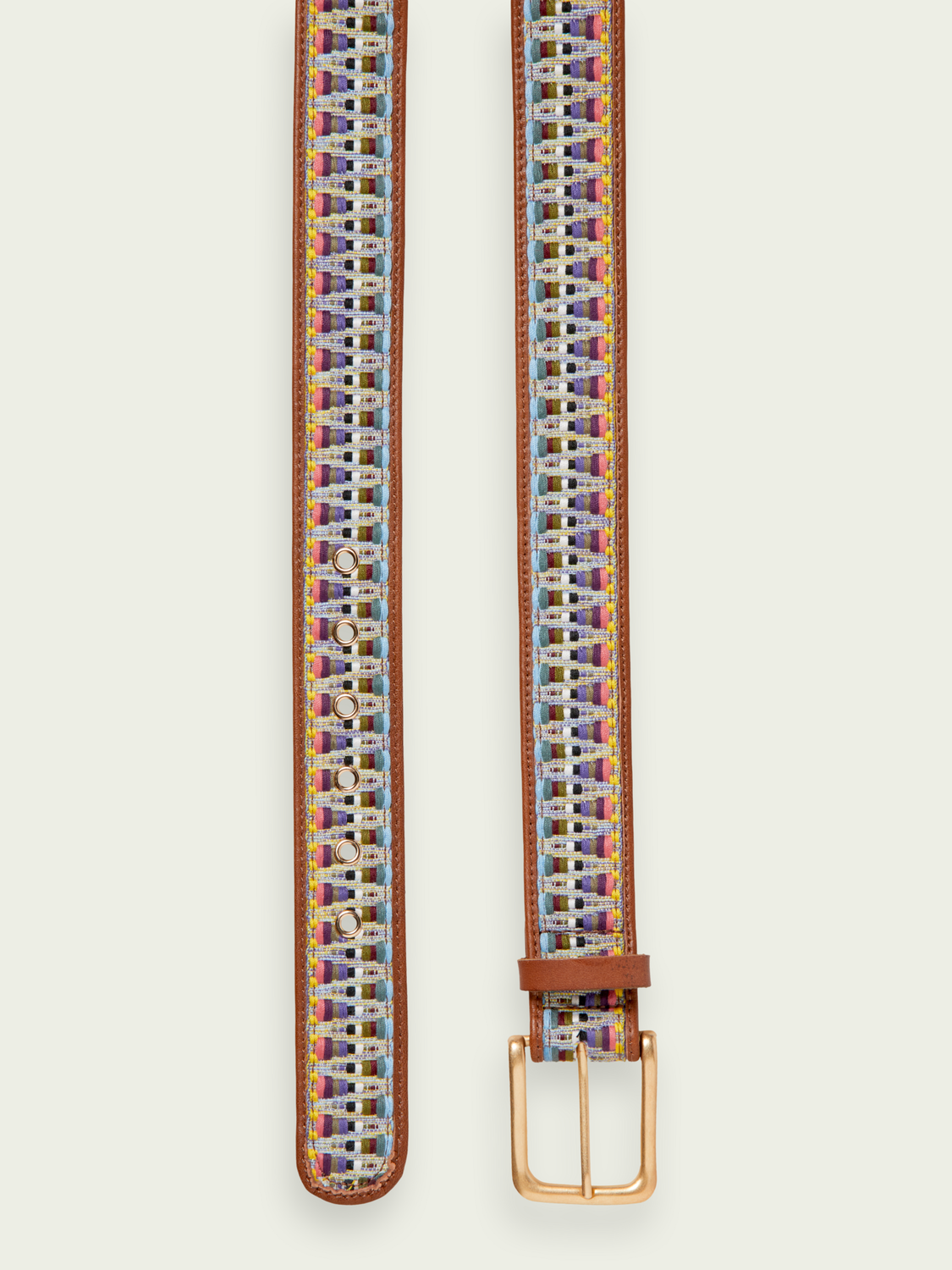 Woven Leather Belt | scotch & soda outlet