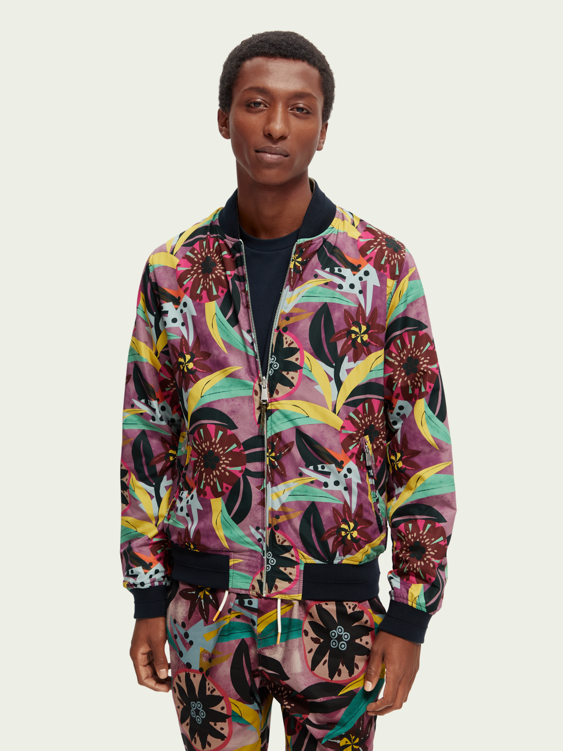 Printed Reversible Bomber Jacket | Scotch And Soda Outlet