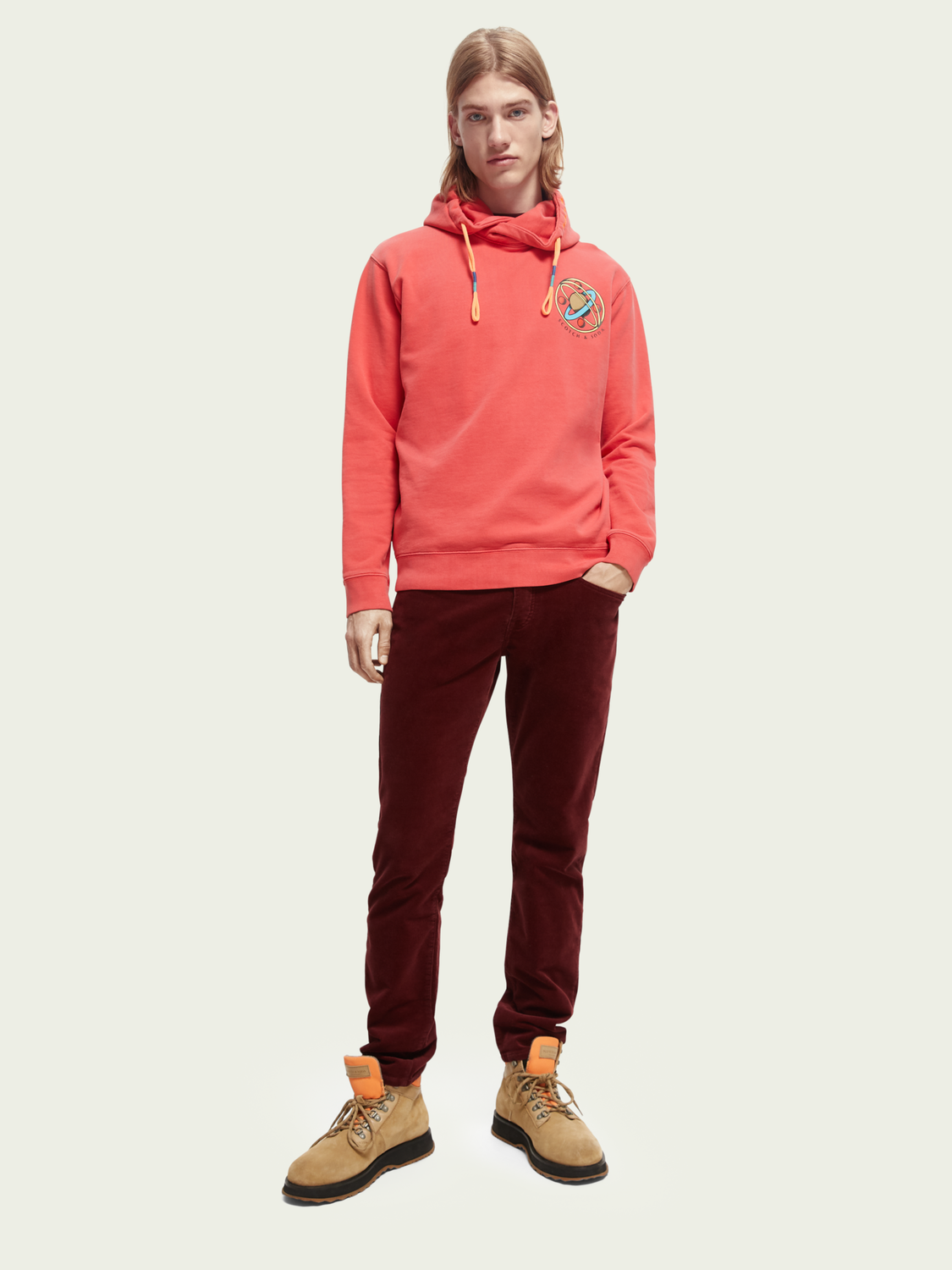 Felpa Artwork Hoodie | Scotch And Soda Outlet