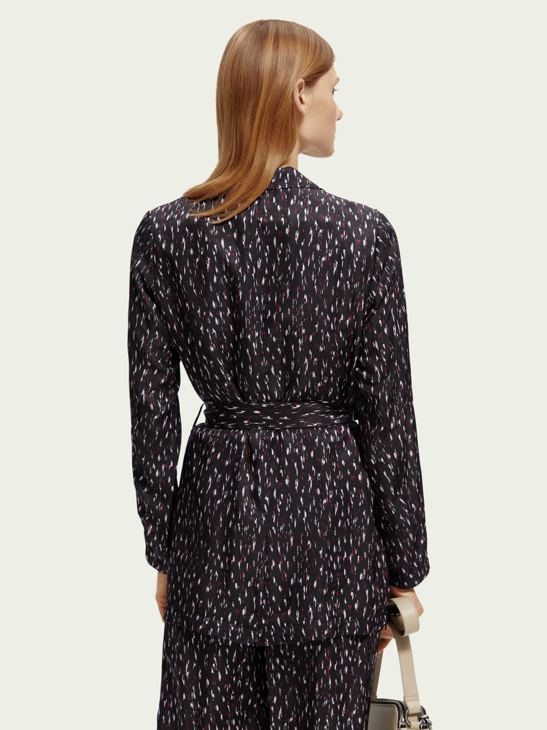 Lightweight Printed Belted Blazer | scotch & soda outlet