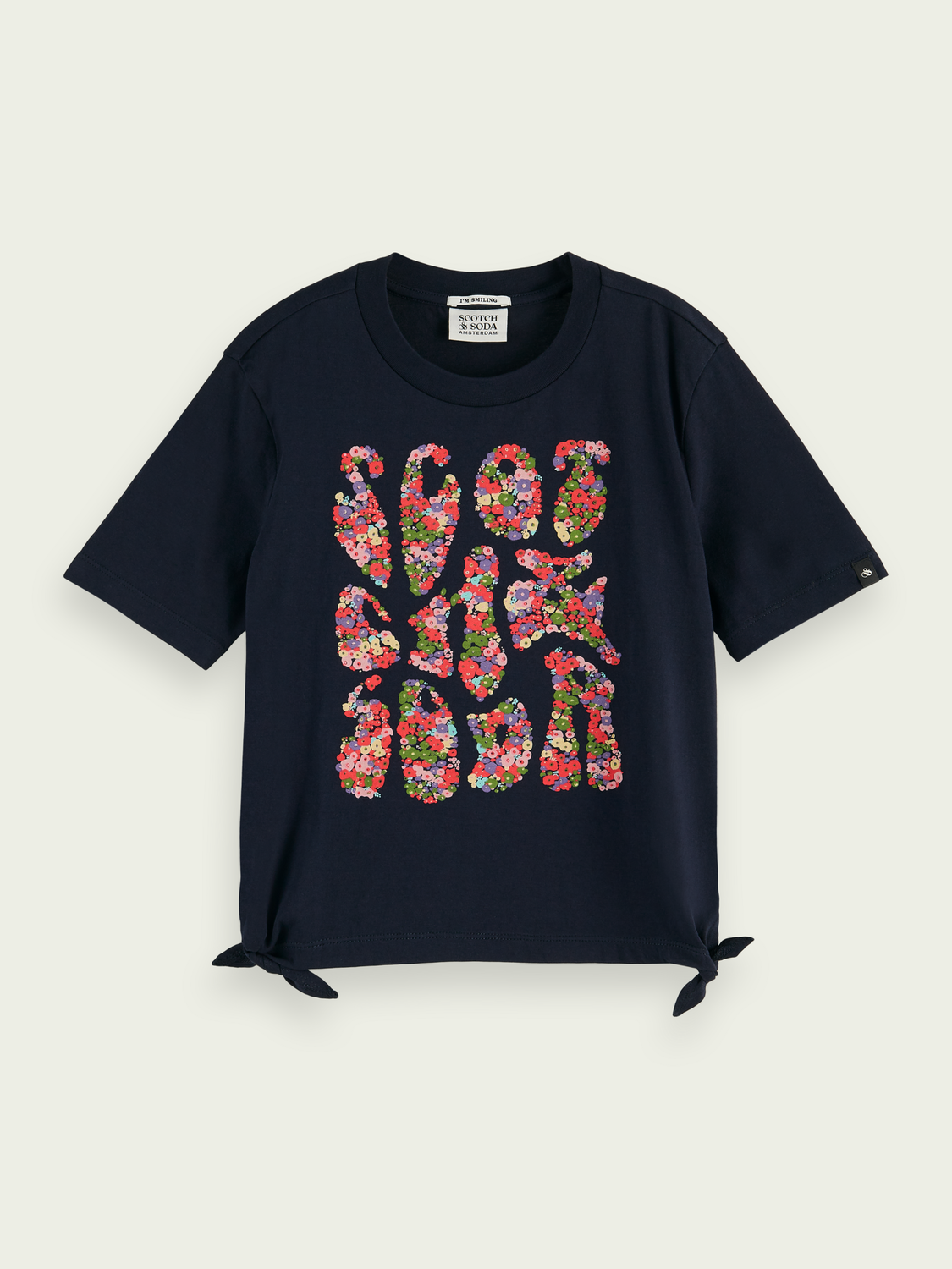 Relaxed Fit Knotted Organic Cotton Artwork T-Shirt