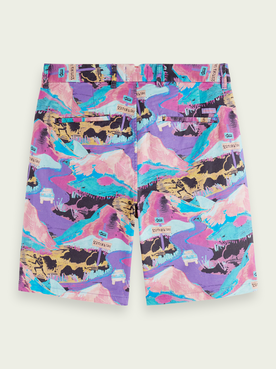 Stuart Printed Chino Shorts | Scotch And Soda Outlet