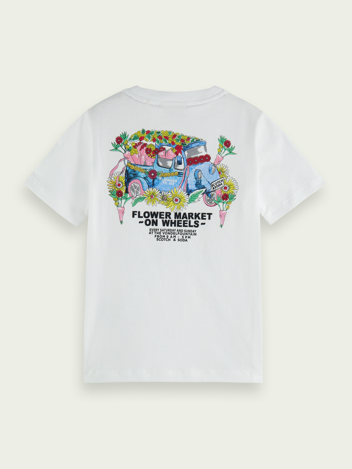 Regular Fit Floral Artwork Organic T-Shirt
