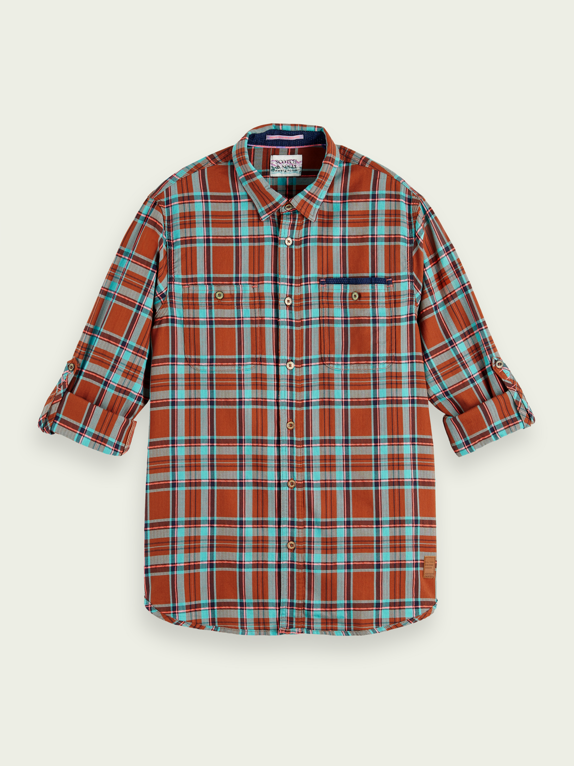 Regular-Fit Checked Flannel Shirt | Scotch And Soda Outlet