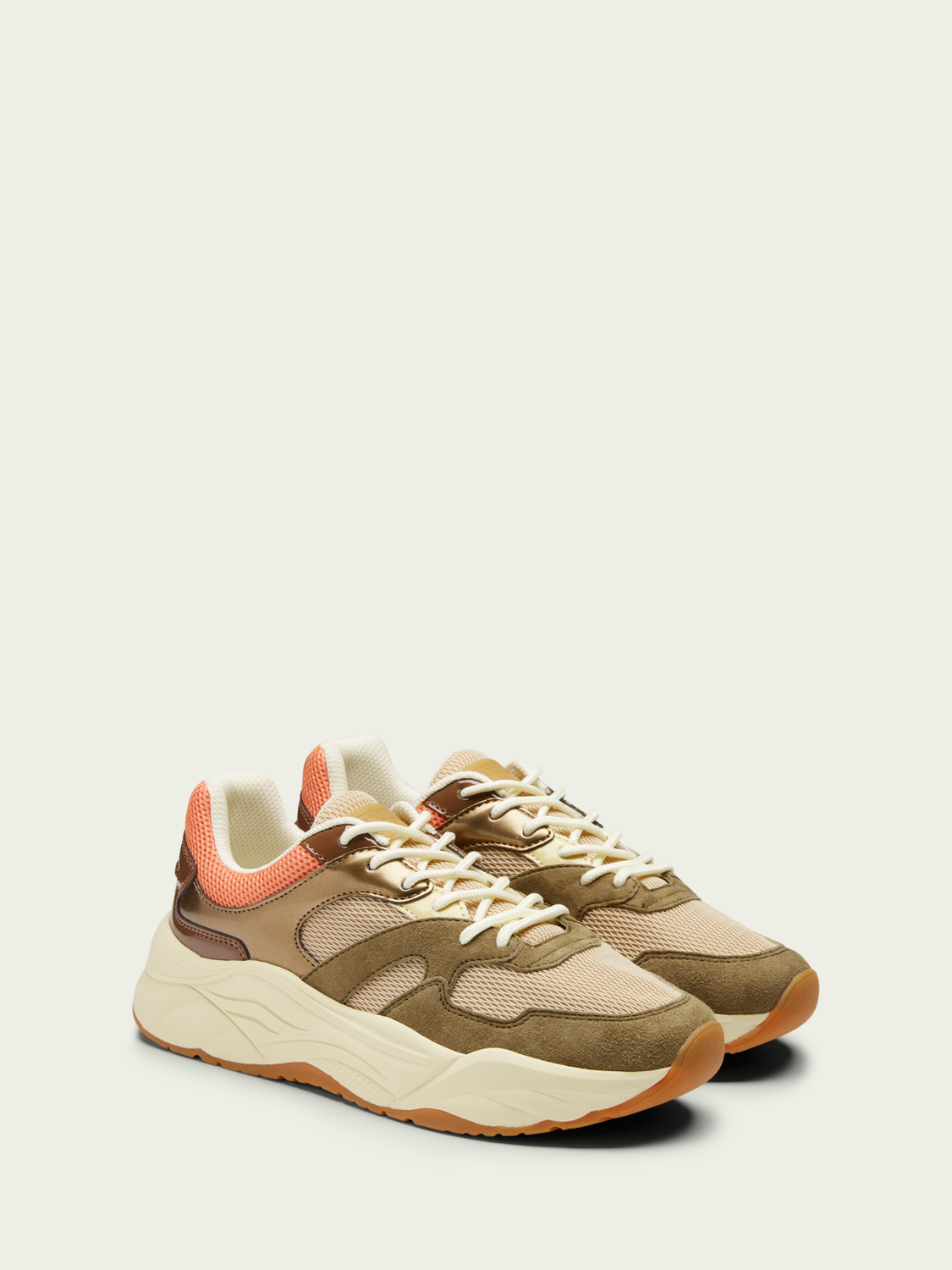Celest Suede & Mesh Sneaker | scotch & soda outlet