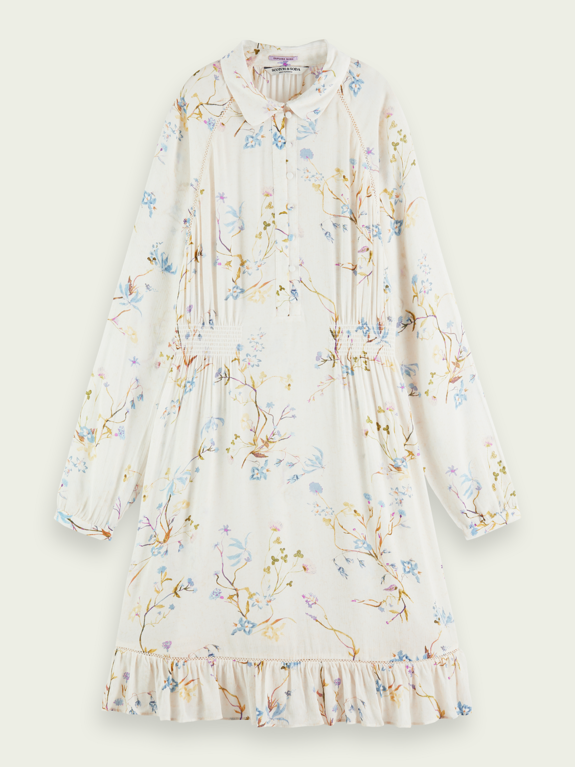 Raglan Printed Dress | scotch & soda outlet