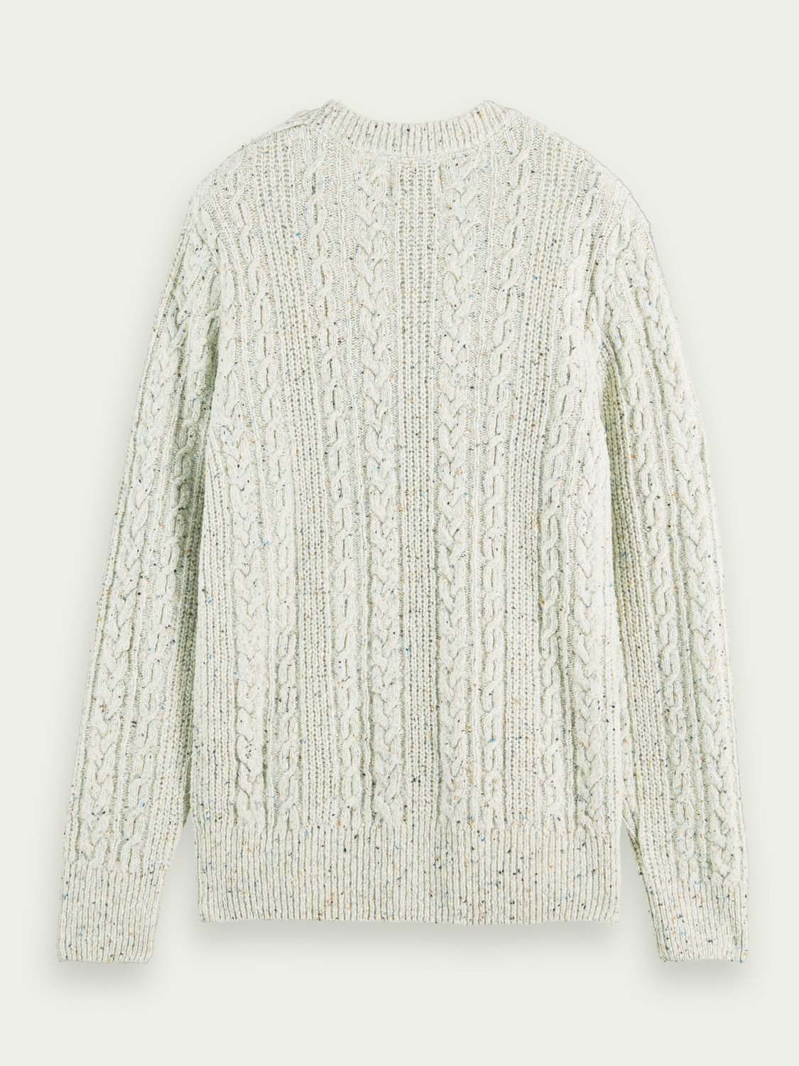 Cable Knit Wool-Blended Sweater | Scotch And Soda Outlet